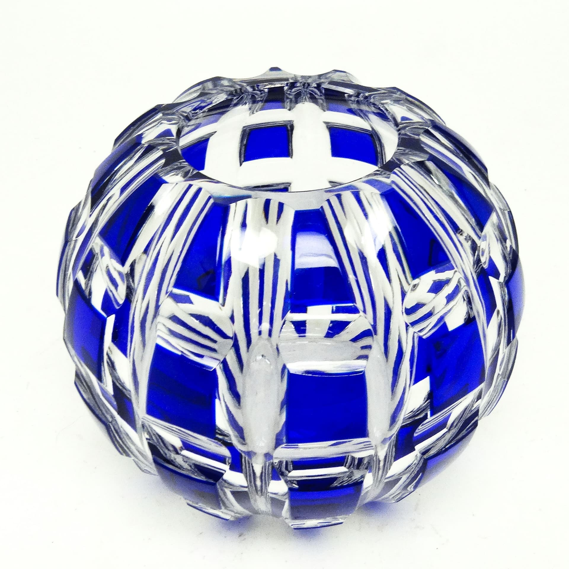 Wazon mid-century modern, szkło kobaltowe, Niemcy, lata 50. - 115248