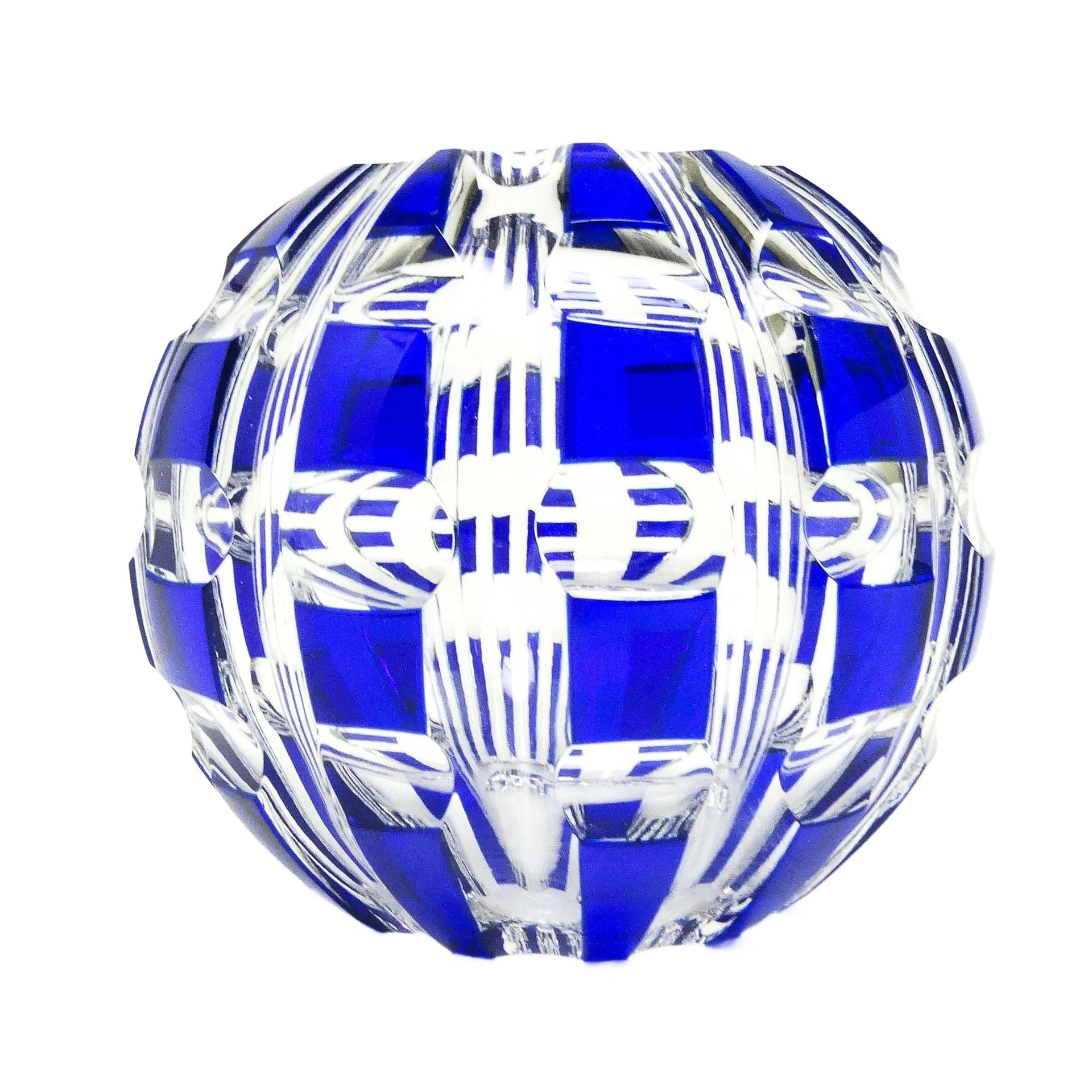 Wazon mid-century modern, szkło kobaltowe, Niemcy, lata 50.