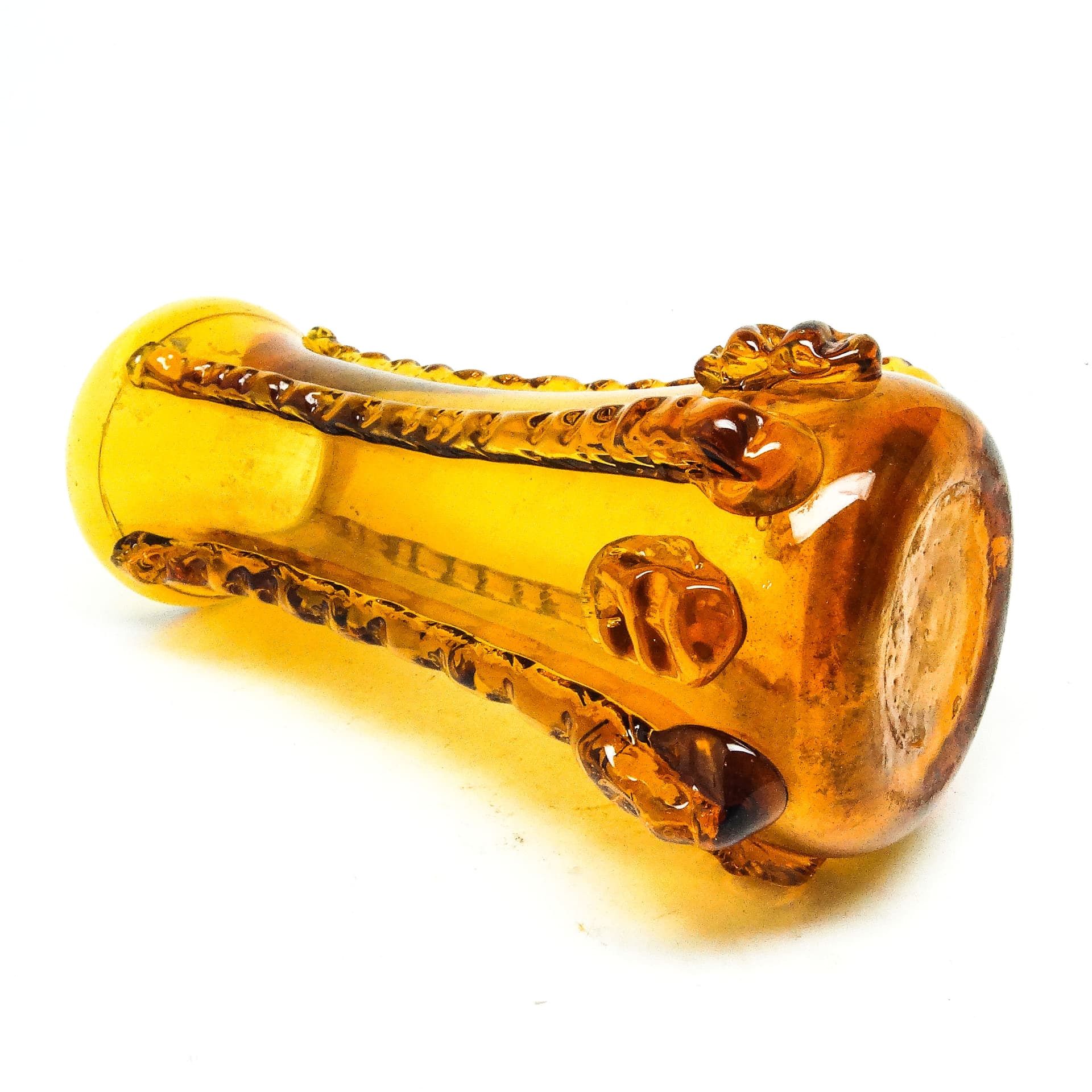 Wazon postmodernizm, szkło pomarańczowe, Polska, lata 70. - 115266