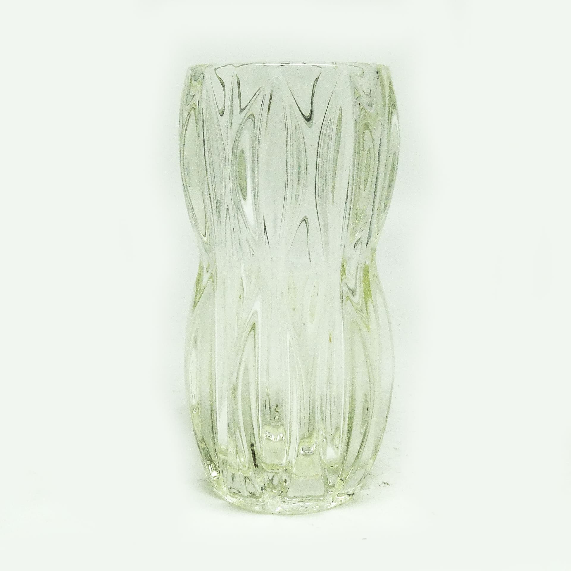 Wazon, art déco, szkło fioletowe, proj. R. Schrotter, Huta Szkła Inwald, Czechosłowacja, lata 30. - 115282