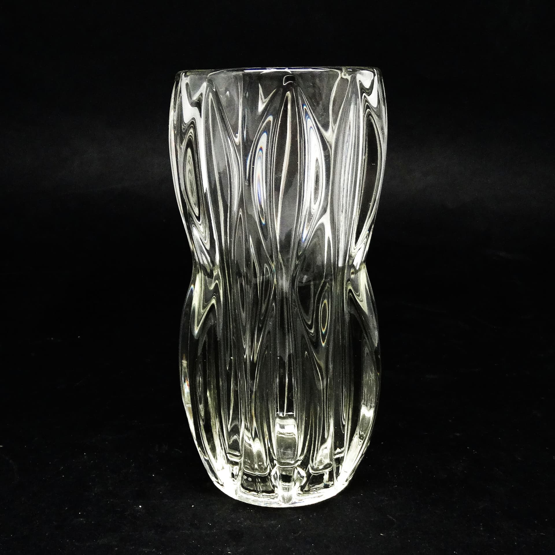 Wazon, art déco, szkło fioletowe, proj. R. Schrotter, Huta Szkła Inwald, Czechosłowacja, lata 30. - 115278