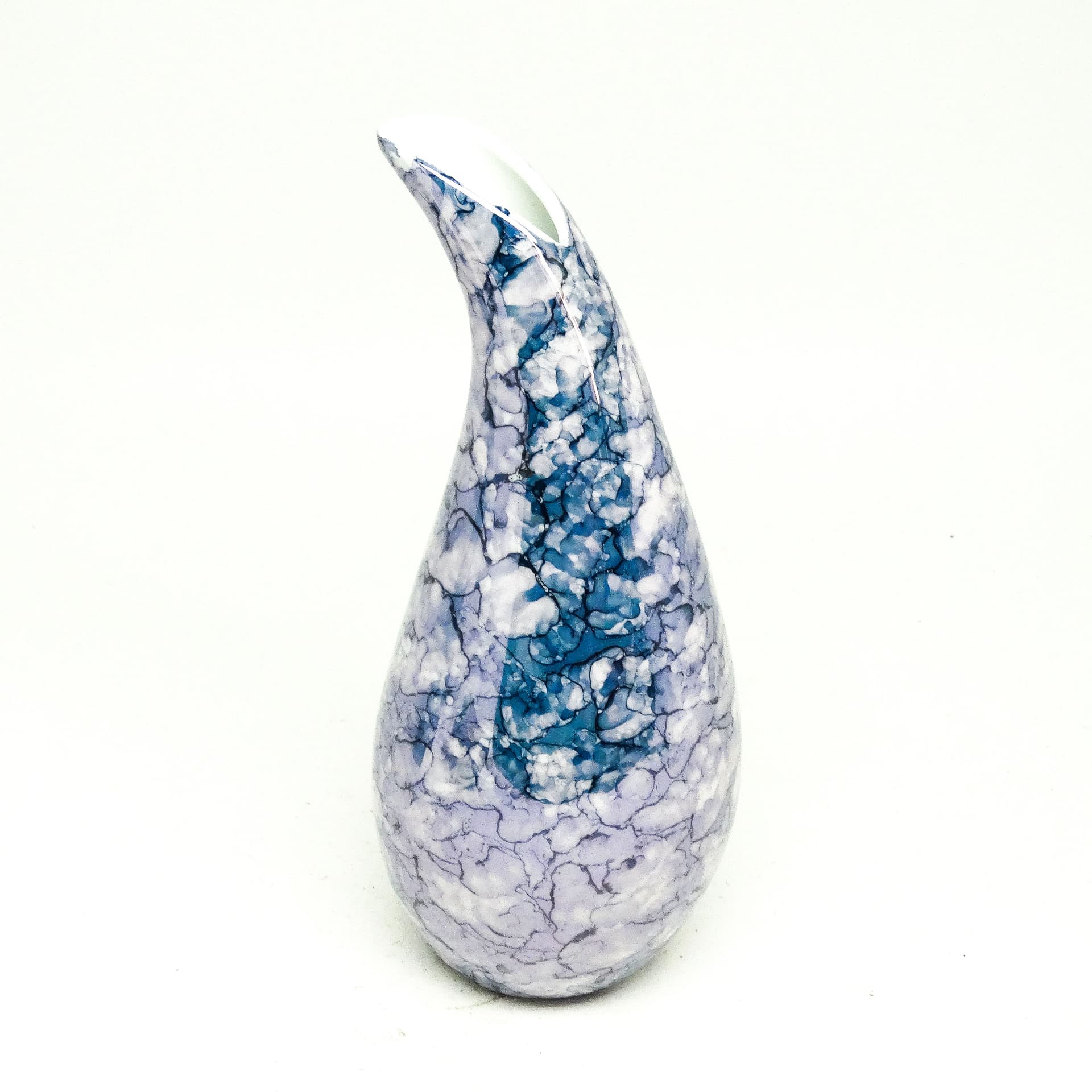 Wazon Kropla, modernizm, porcelana, Polska, lata 60. - 115301