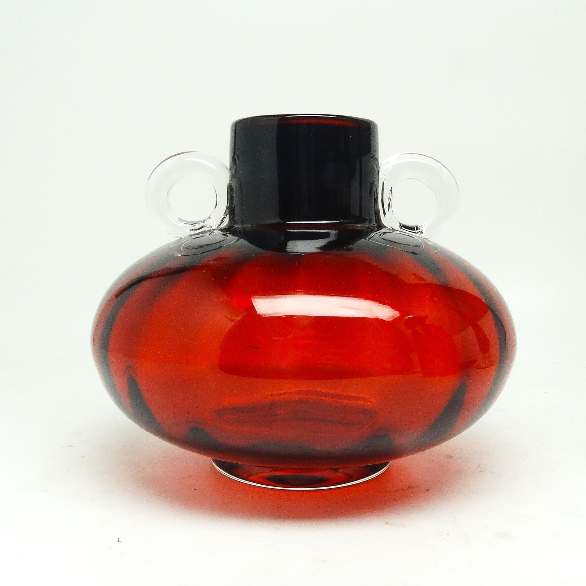 Wazon Mid-century modern, szkło, Polska, lata 70. - 115340