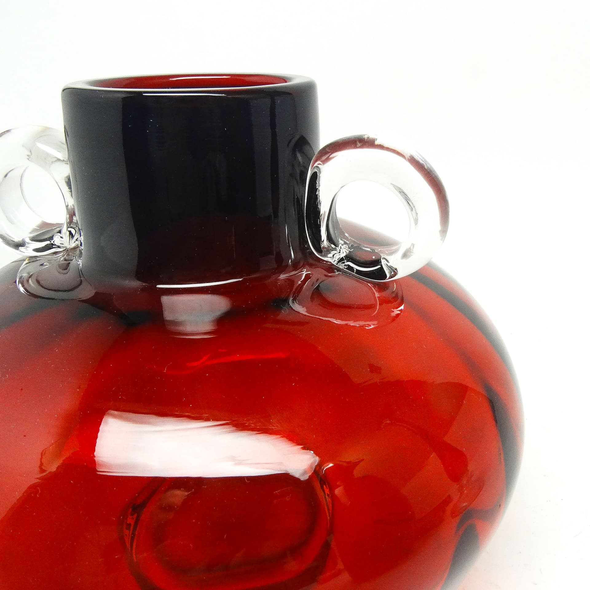 Wazon Mid-century modern, szkło, Polska, lata 70. - 115343