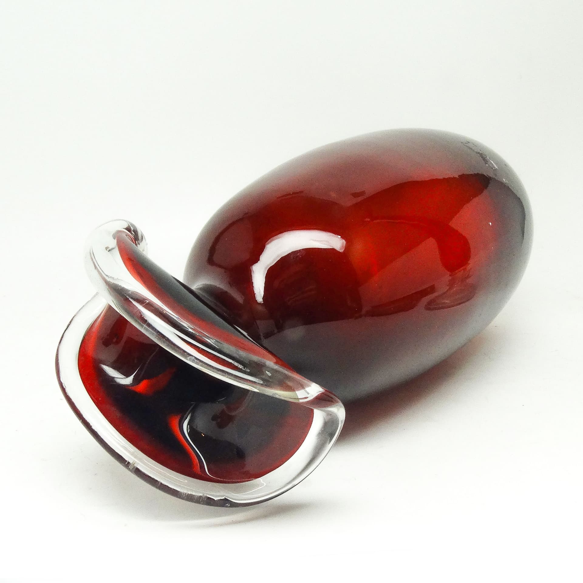 Wazon Mid-century modern, szkło, Polska, lata 70. - 115363