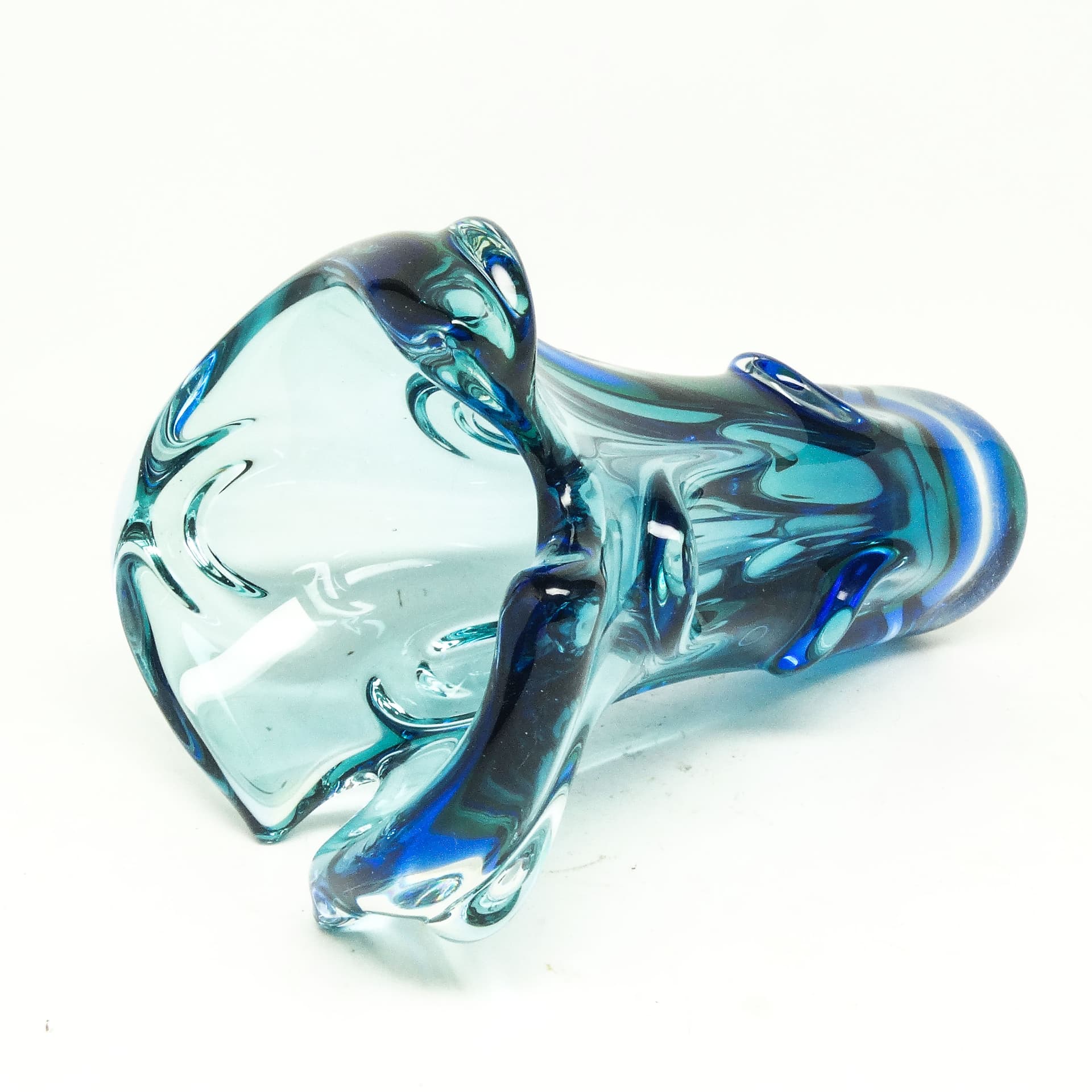 Wazon mid-century modern, szkło multicolor, proj. J. Hospodka, Czechosłowacja, lata 60. - 115387