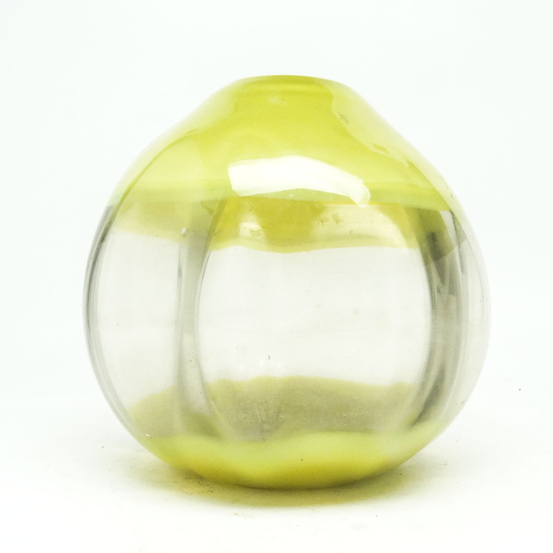 Wazon Optyczny, szkło prasowane, proj. J. Drost, HSG Ząbkowice, Polska, lata 70. - 115404