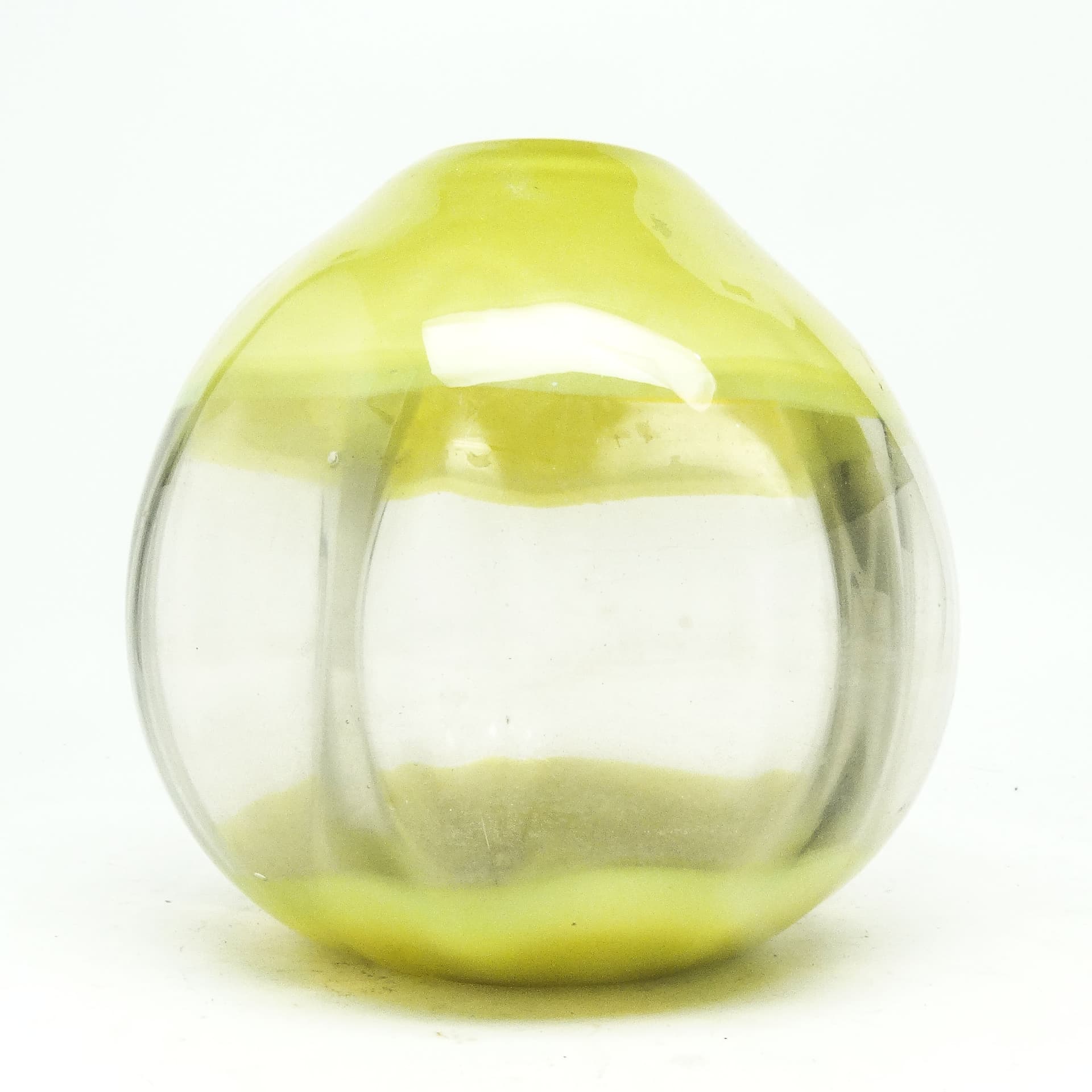 Wazon Optyczny, szkło prasowane, proj. J. Drost, HSG Ząbkowice, Polska, lata 70. - 115410