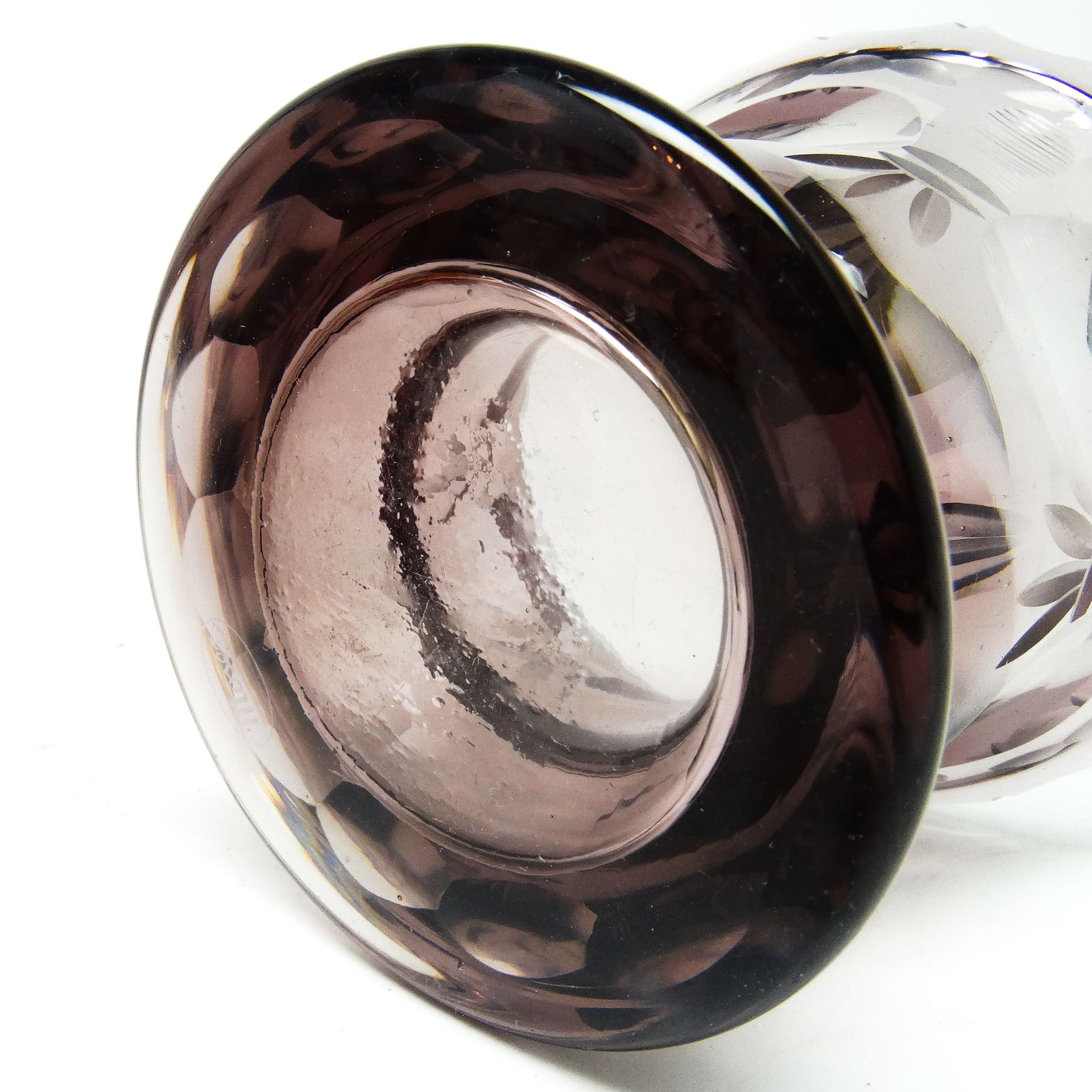 Wazon Art Deco, kryształ, Moser, Czechosłowacja, lata 30. - 115428