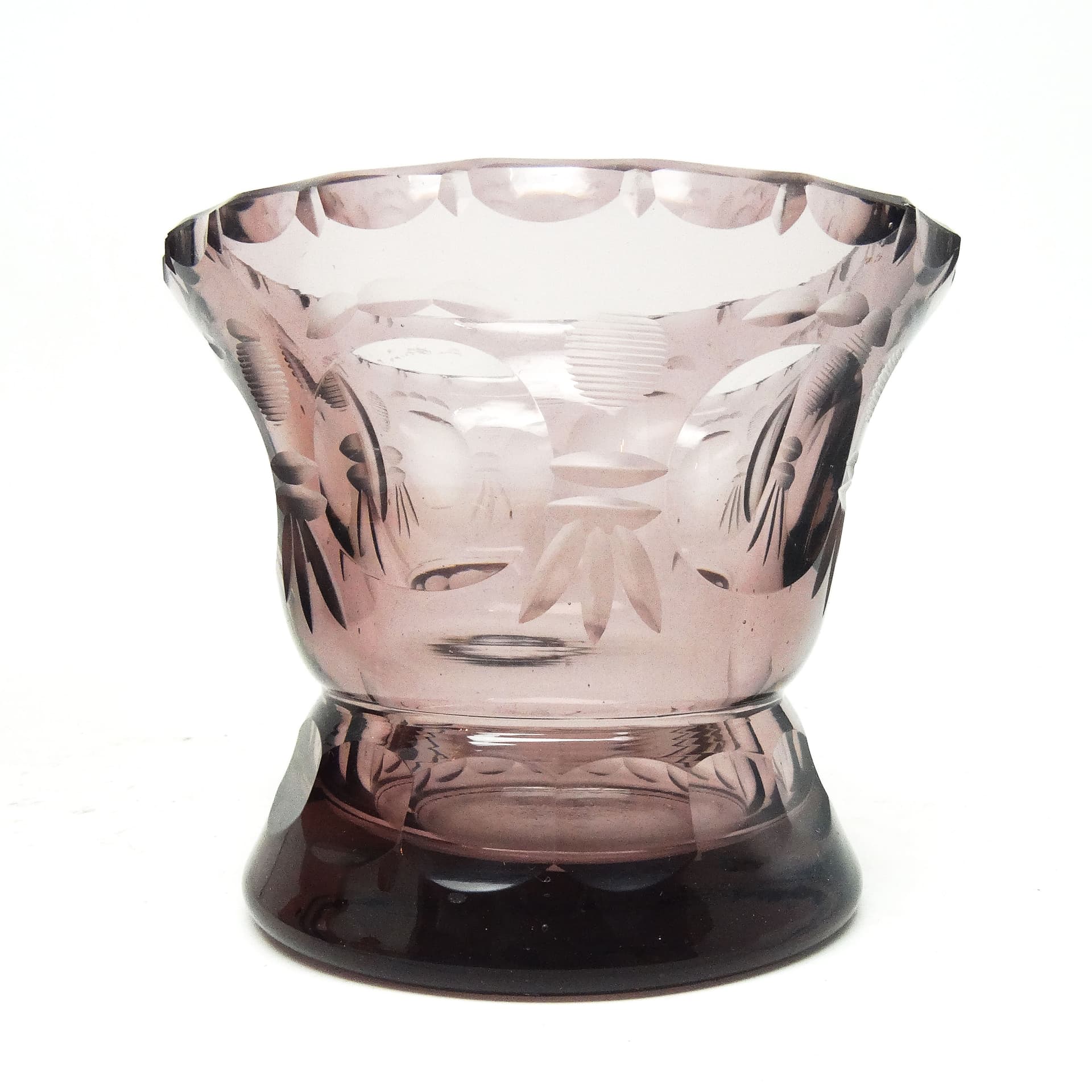 Wazon Art Deco, kryształ, Moser, Czechosłowacja, lata 30. - 115420