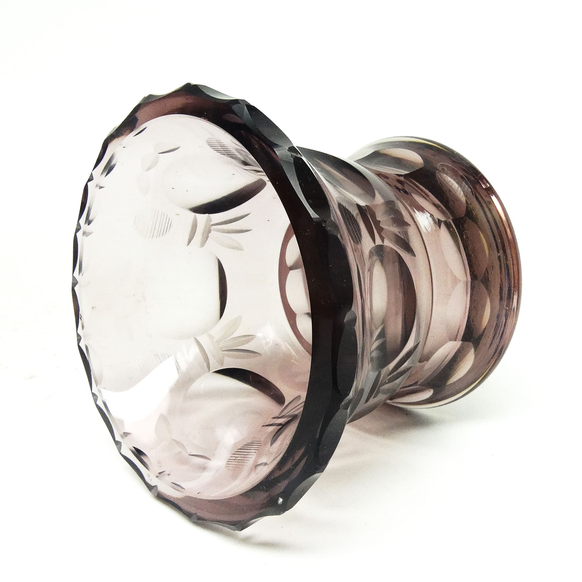 Wazon Art Deco, kryształ, Moser, Czechosłowacja, lata 30. - 115424