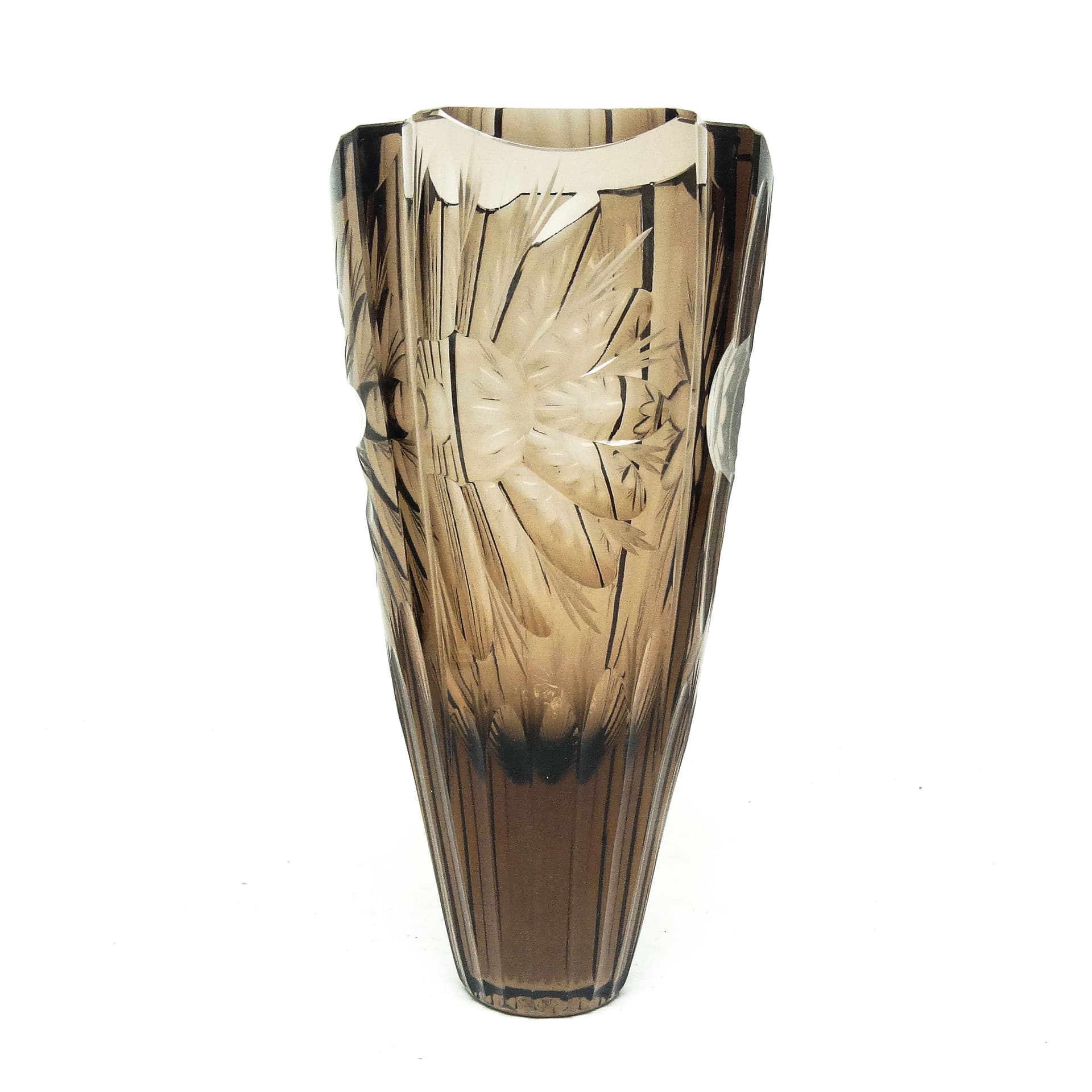 Art Deco vase, crystal, Moser, Czechoslovakia, 1930s. - 115459