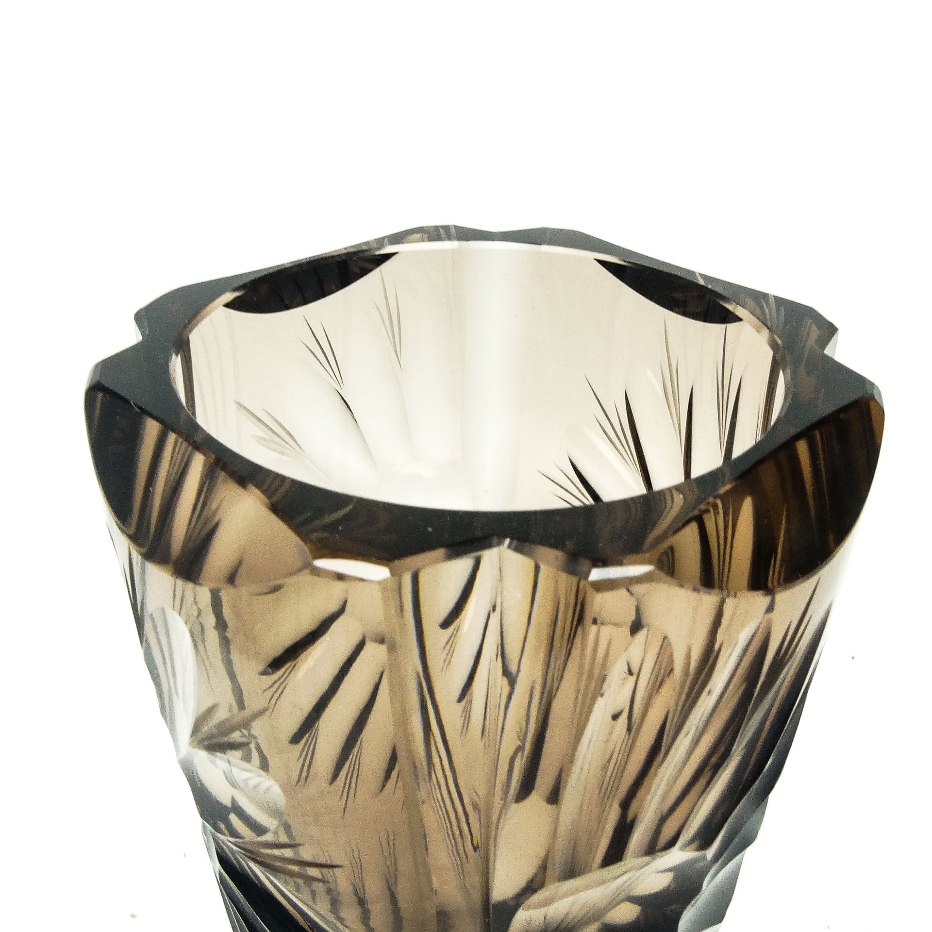 Art Deco vase, crystal, Moser, Czechoslovakia, 1930s. - 115456