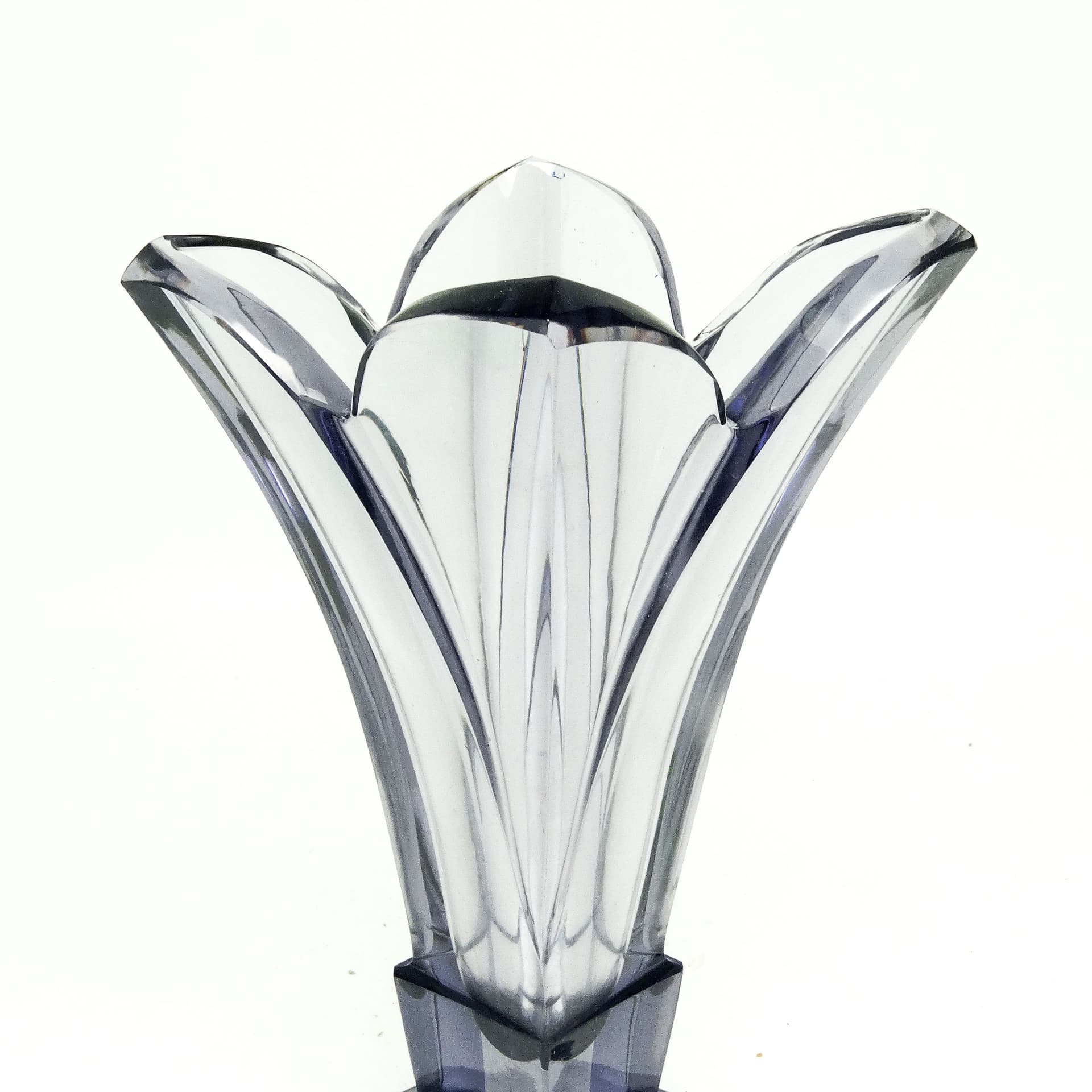 Wazon Art Deco, kryształ, Moser, Czechosłowacja, lata 30. - 115474