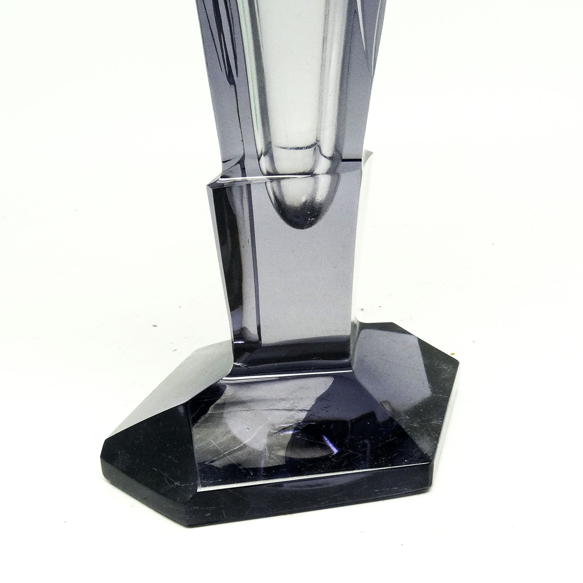 Wazon Art Deco, kryształ, Moser, Czechosłowacja, lata 30. - 115478