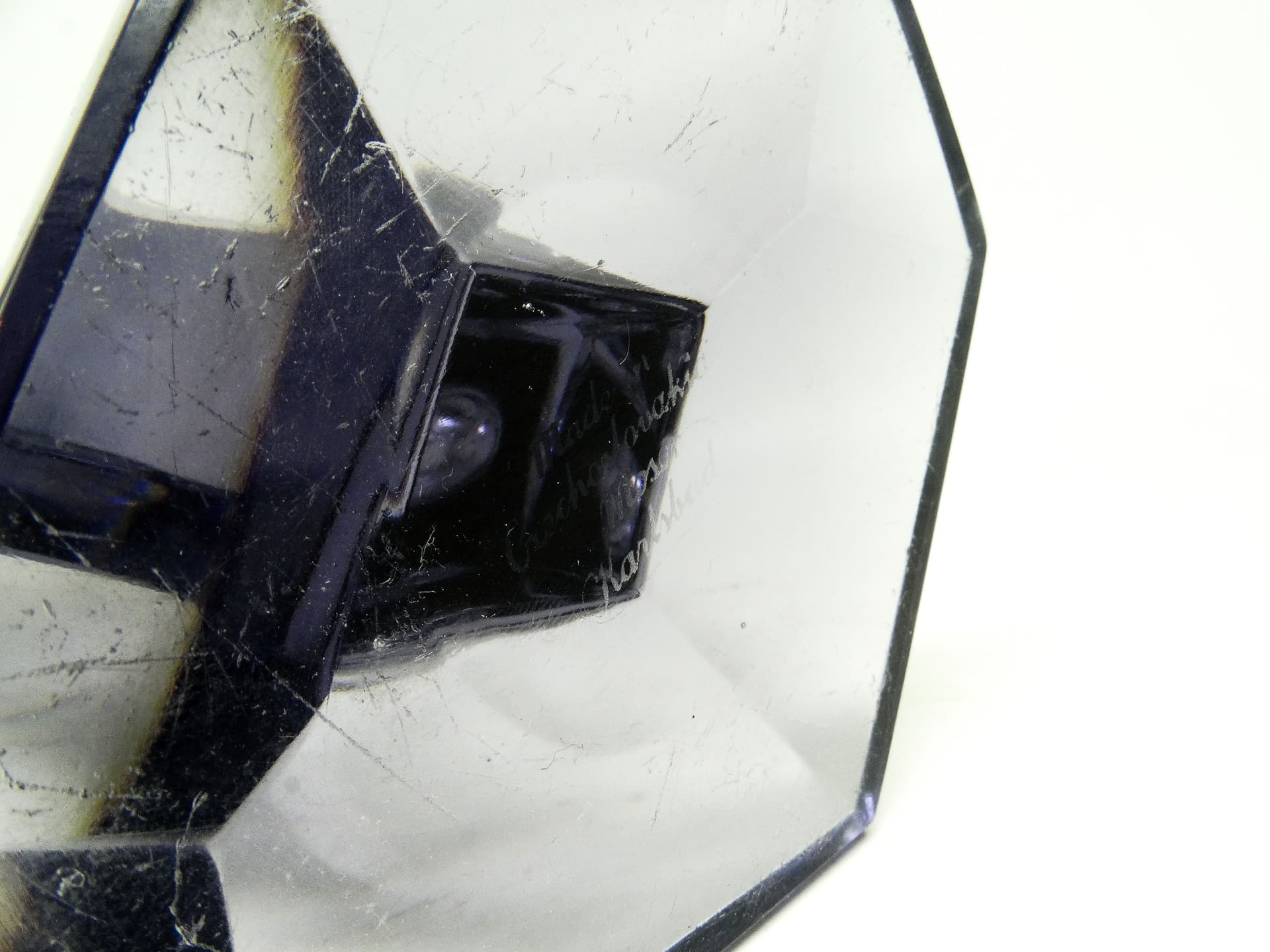 Wazon Art Deco, kryształ, Moser, Czechosłowacja, lata 30. - 115487