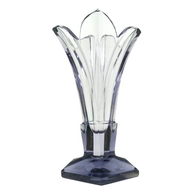 Wazon Art Deco, kryształ, Moser, Czechosłowacja, lata 30. - WYMIARY