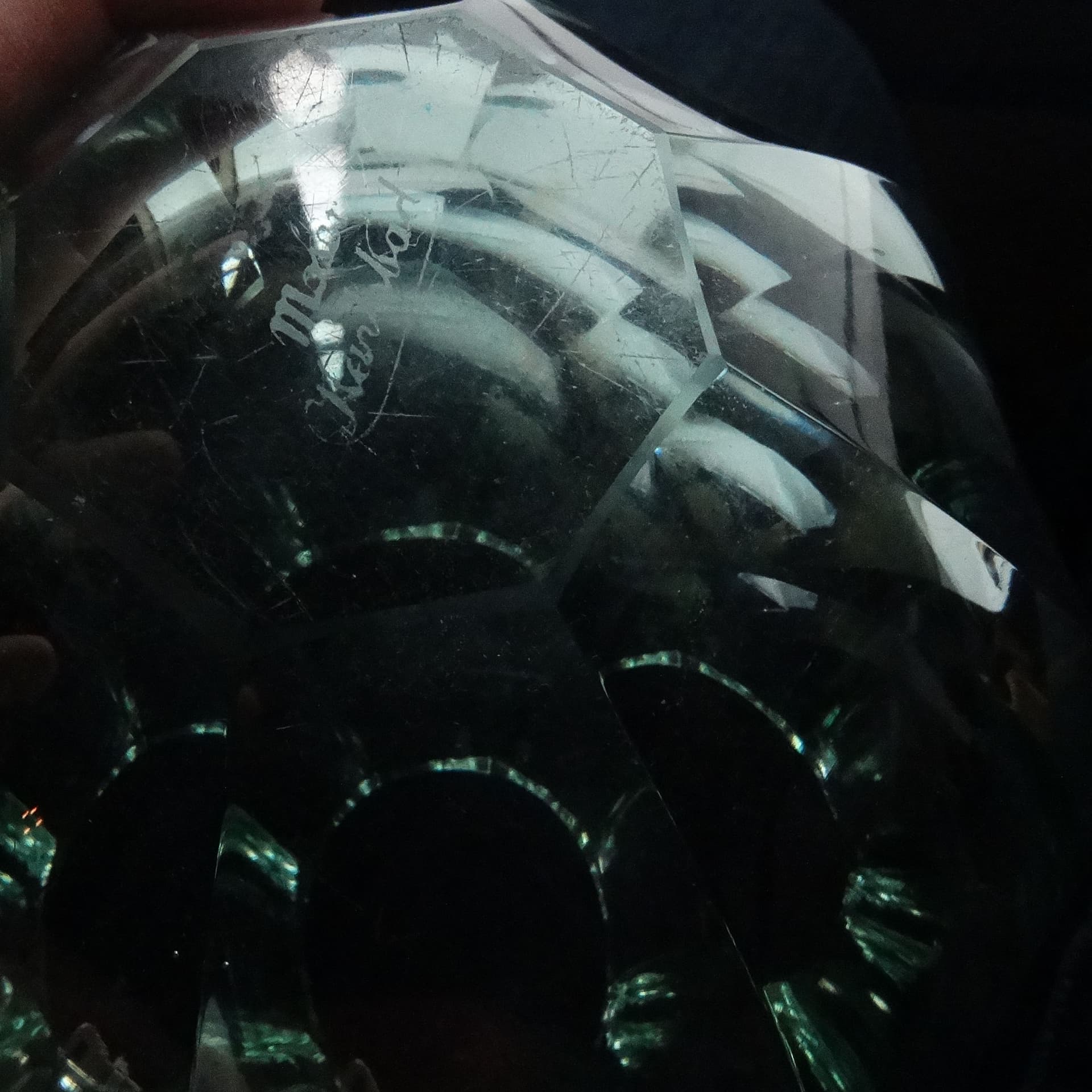 Art Deco vase, crystal, Moser, Czechoslovakia, 1930s. - 115564