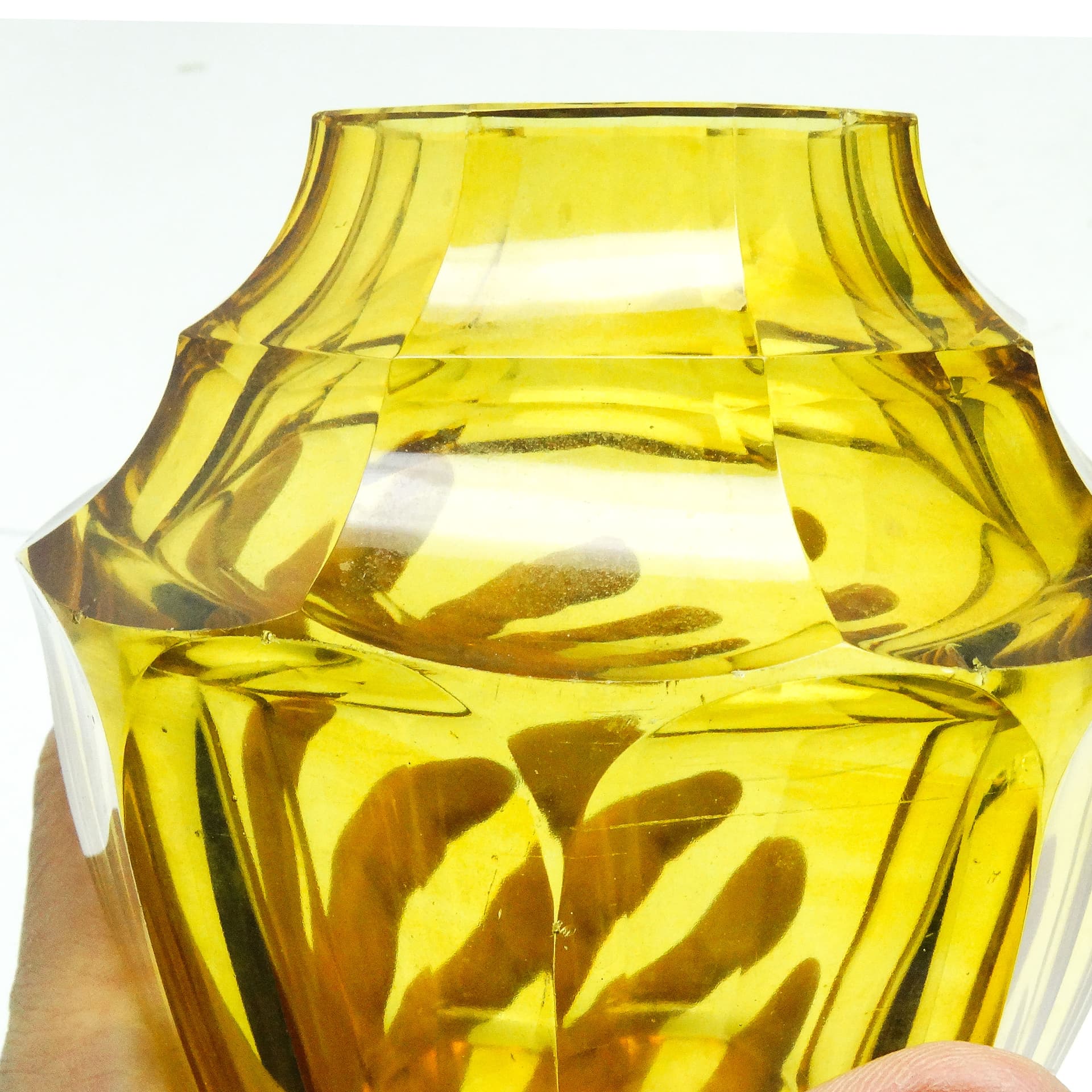 Art Deco vase, crystal, Moser, Czechoslovakia, 1930s. - 115586