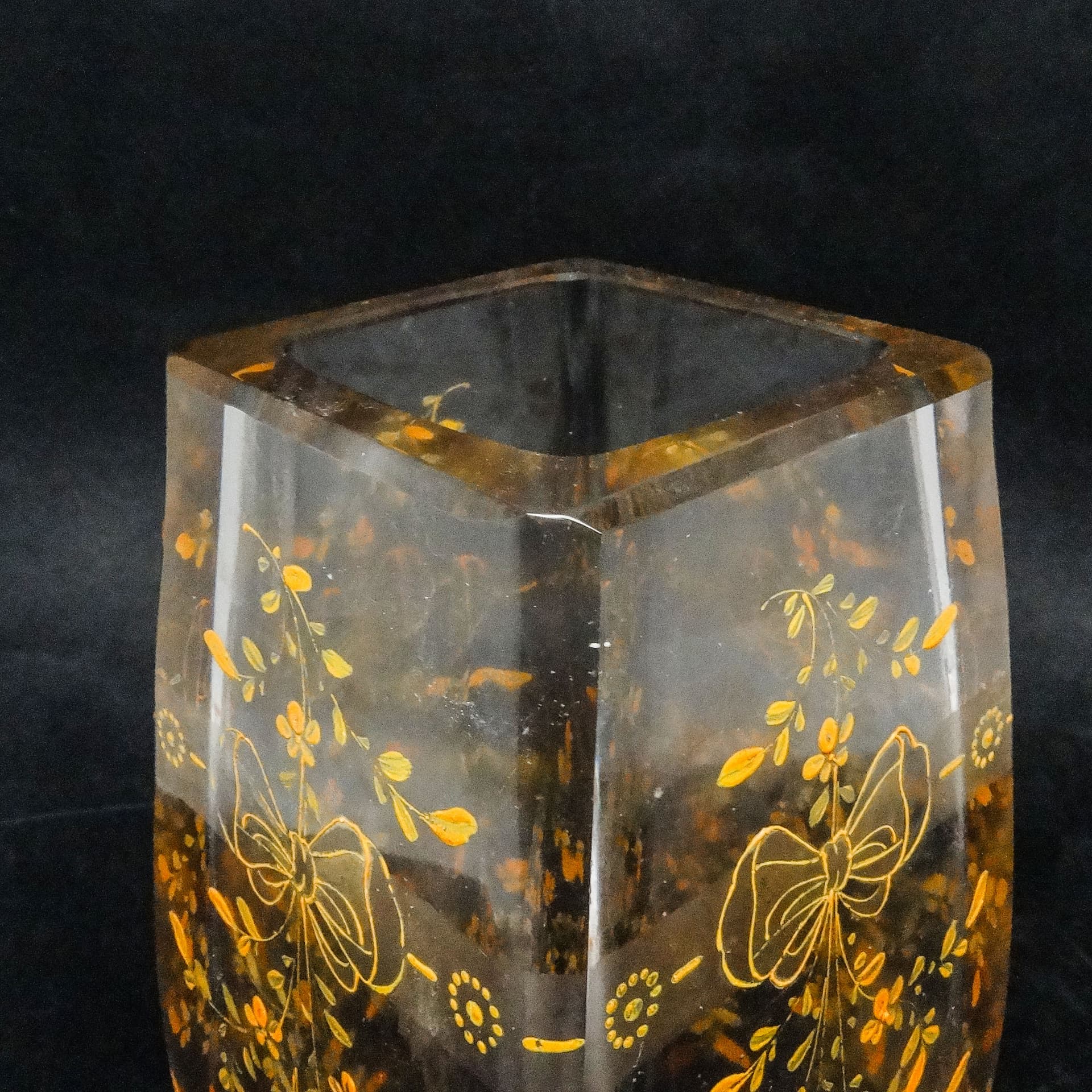 Wazon Art Nouveau, kryształ, Bohemia Moser, Czechy, początek XX w. - 115618