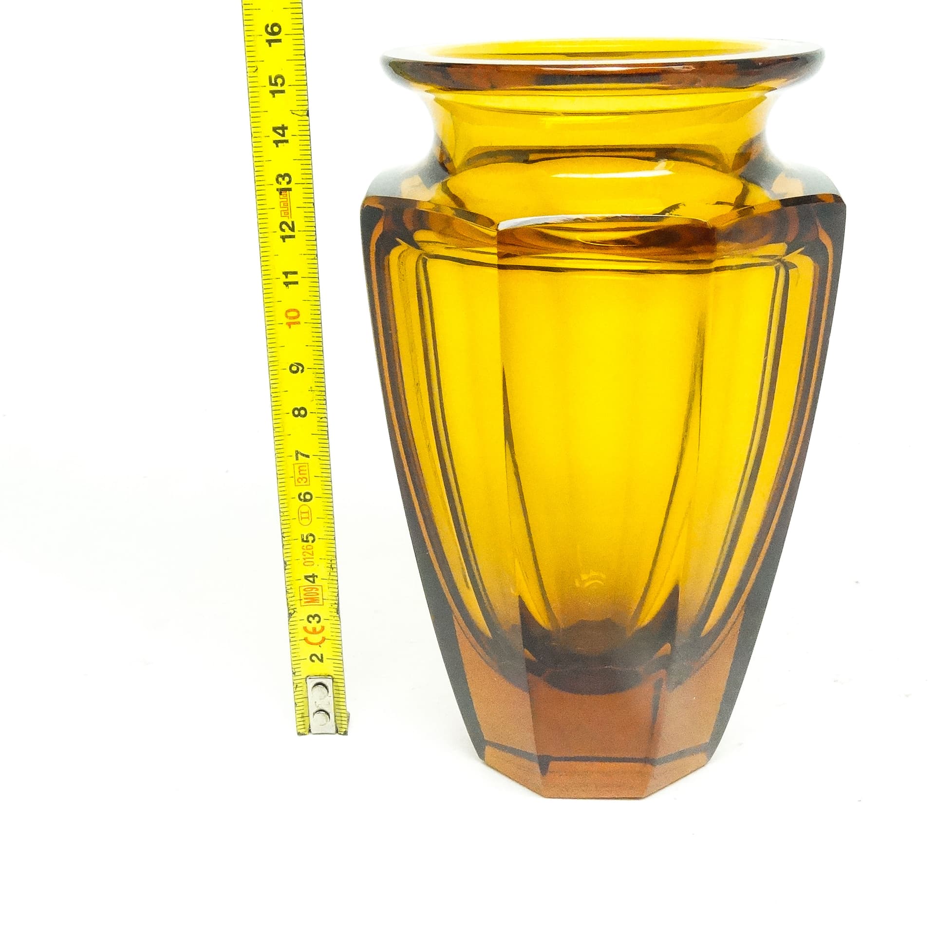 Art Deco vase, crystal, by J. Hoffmann, Czechoslovakia, 1930s. - 115641