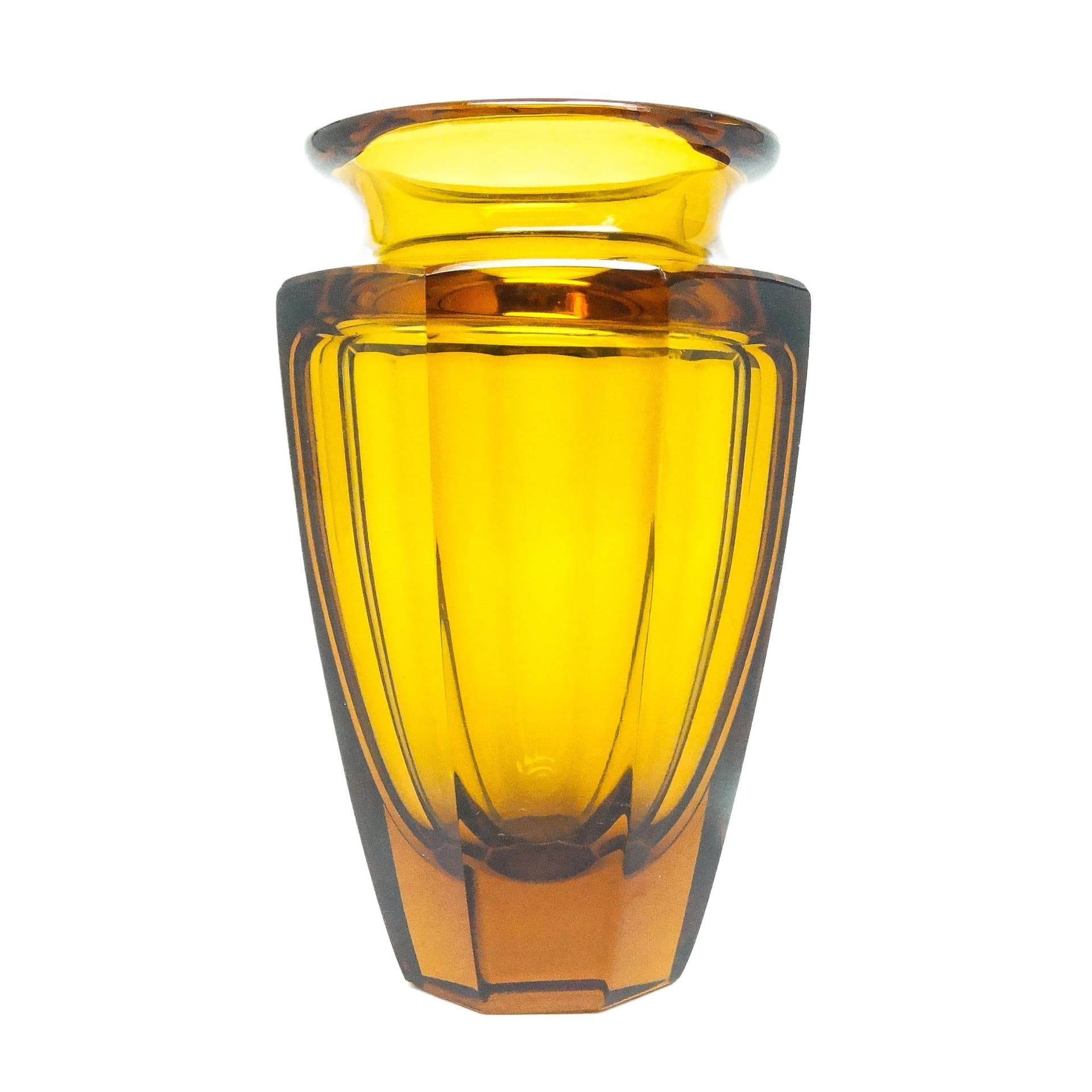 Art Deco vase, crystal, by J. Hoffmann, Czechoslovakia, 1930s. - 125663