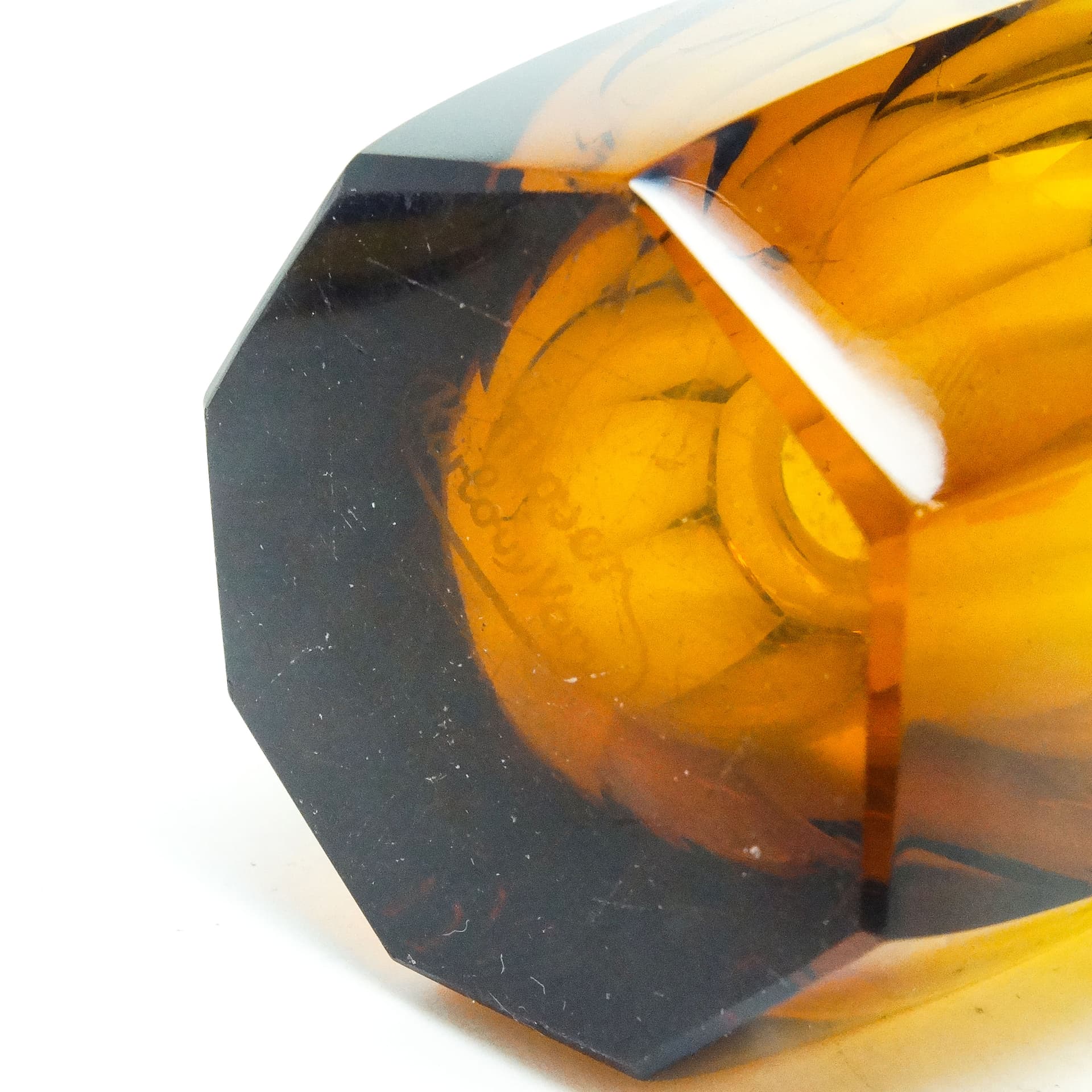 Art Deco vase, crystal, by J. Hoffmann, Czechoslovakia, 1930s. - 115647