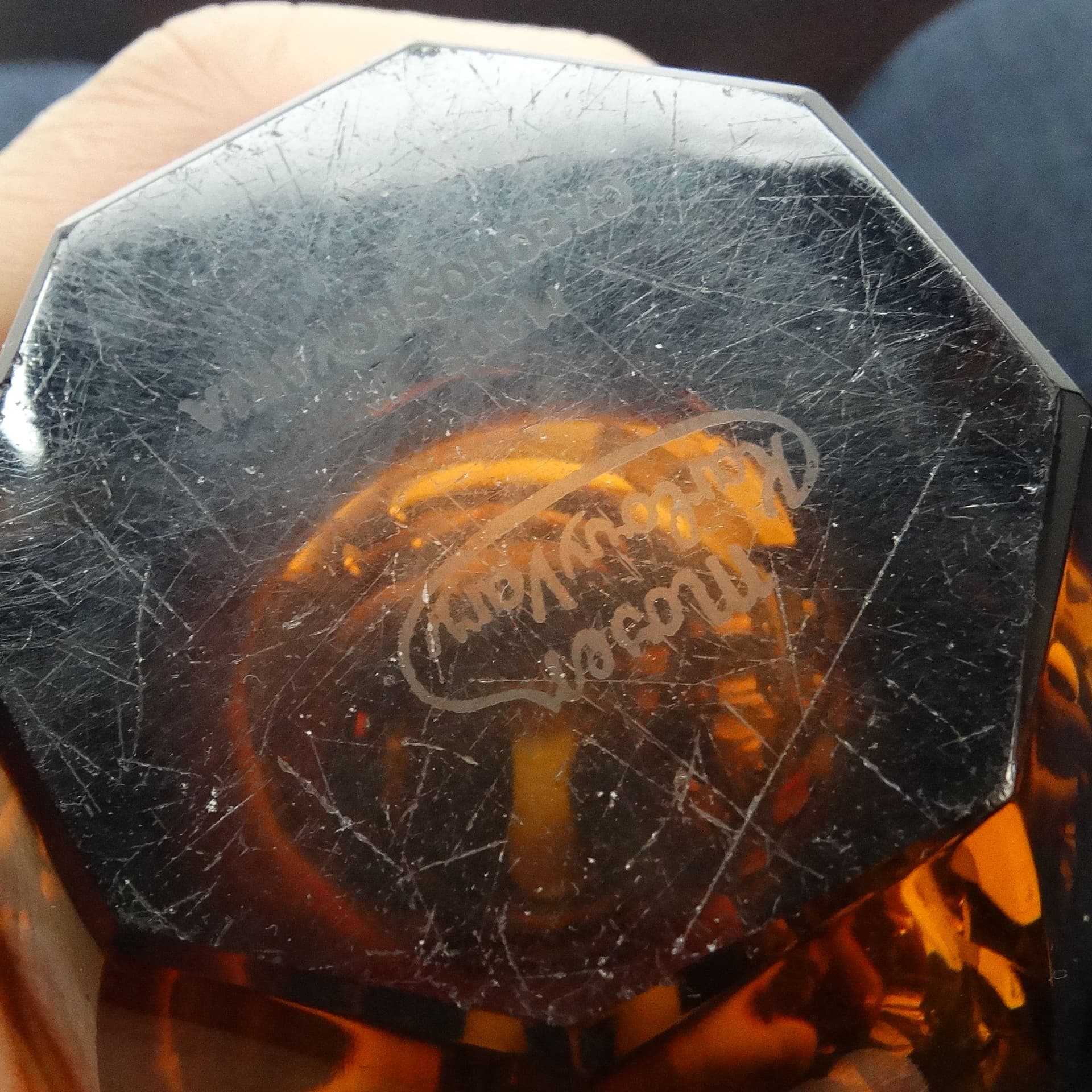 Art Deco vase, crystal, by J. Hoffmann, Czechoslovakia, 1930s. - 115646