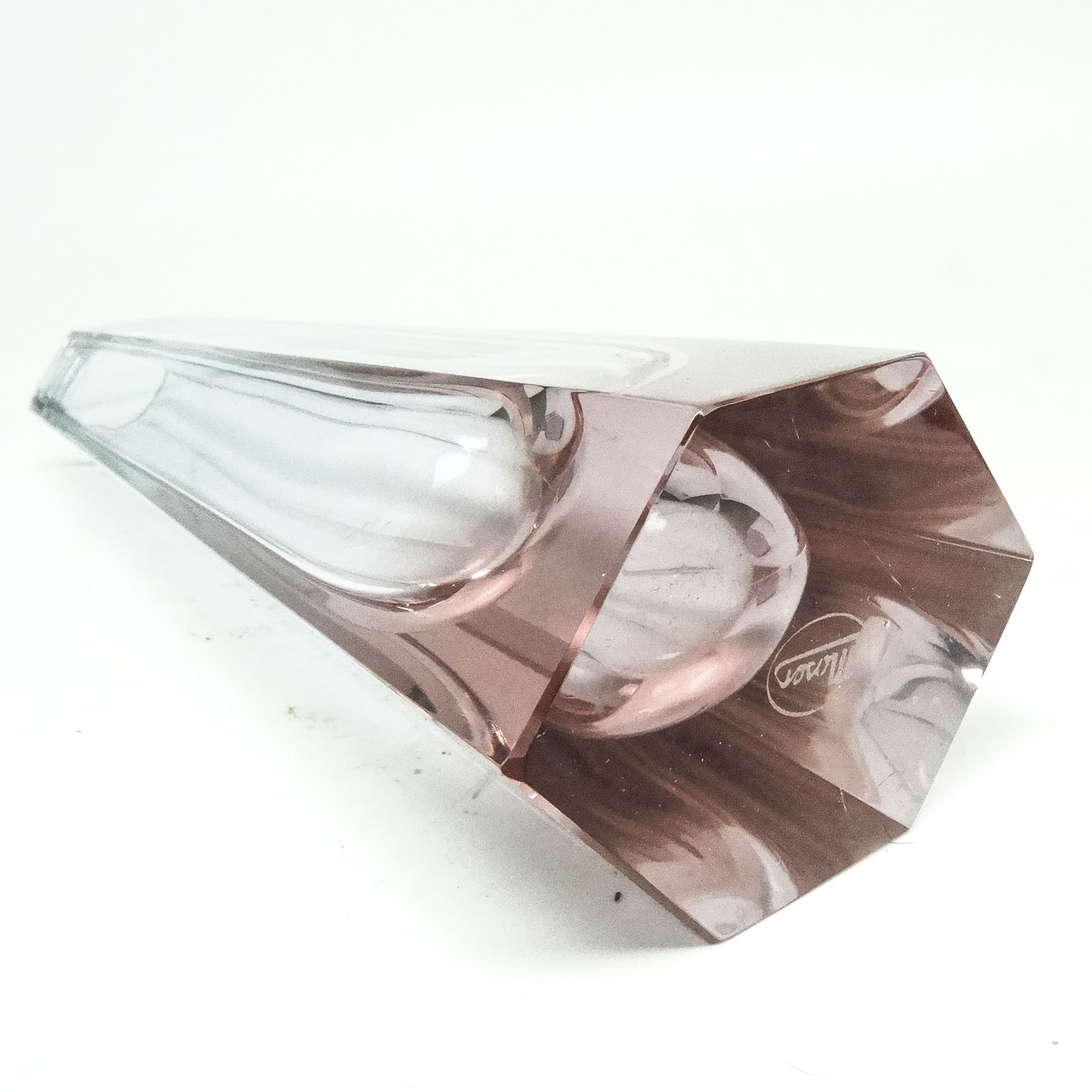 Wazon Art Deco, kryształ, Bohemia, Czechy, lata 30. - 115678