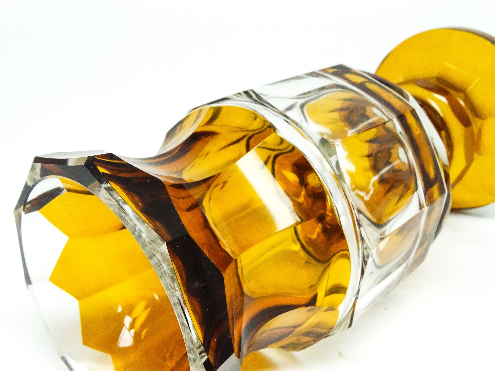 Wazon Art Deco, kryształ, Moser, Czechosłowacja, lata 30. - 115689