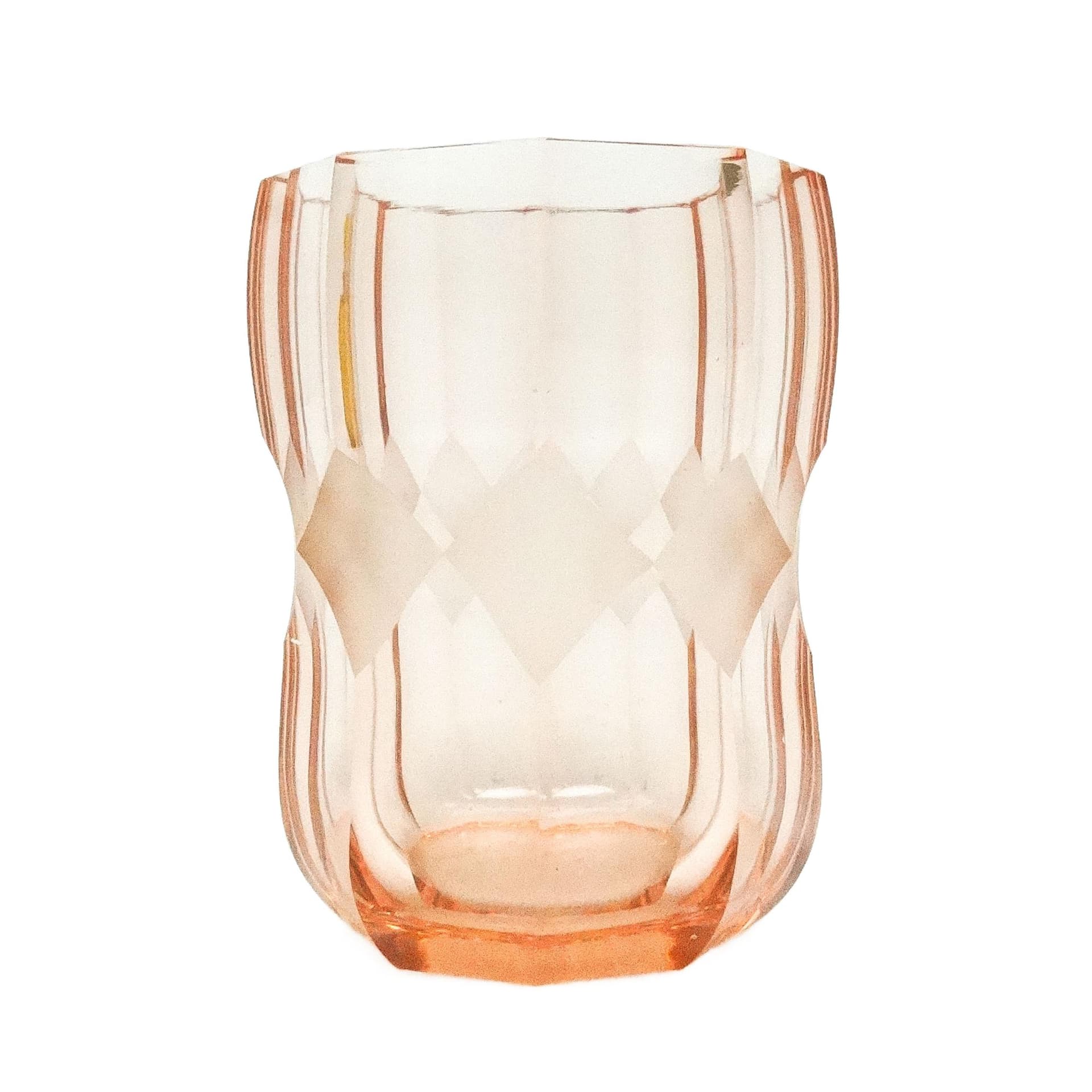 Wazon Art Deco, kryształ, Moser, Czechosłowacja, lata 30.