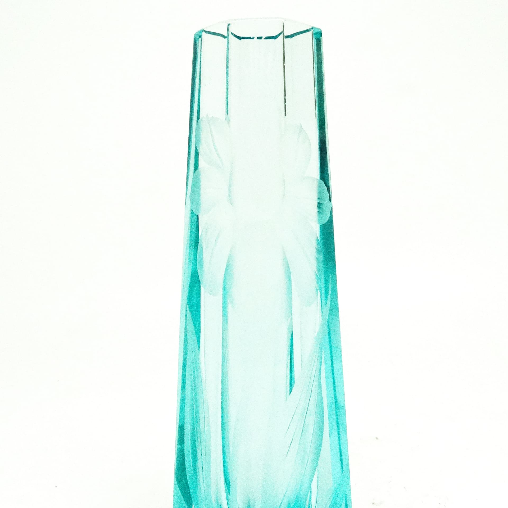 Art Nouveau vase, uranium crystal, Moser, Czech Republic, early 20th c. - 115764