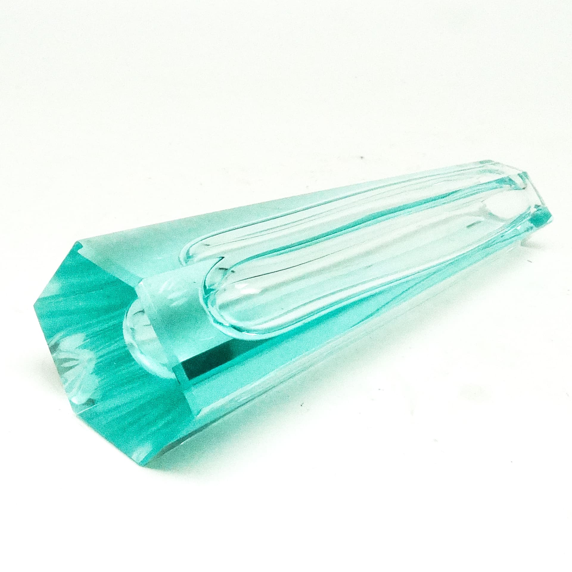 Art Nouveau vase, uranium crystal, Moser, Czech Republic, early 20th c. - 115759