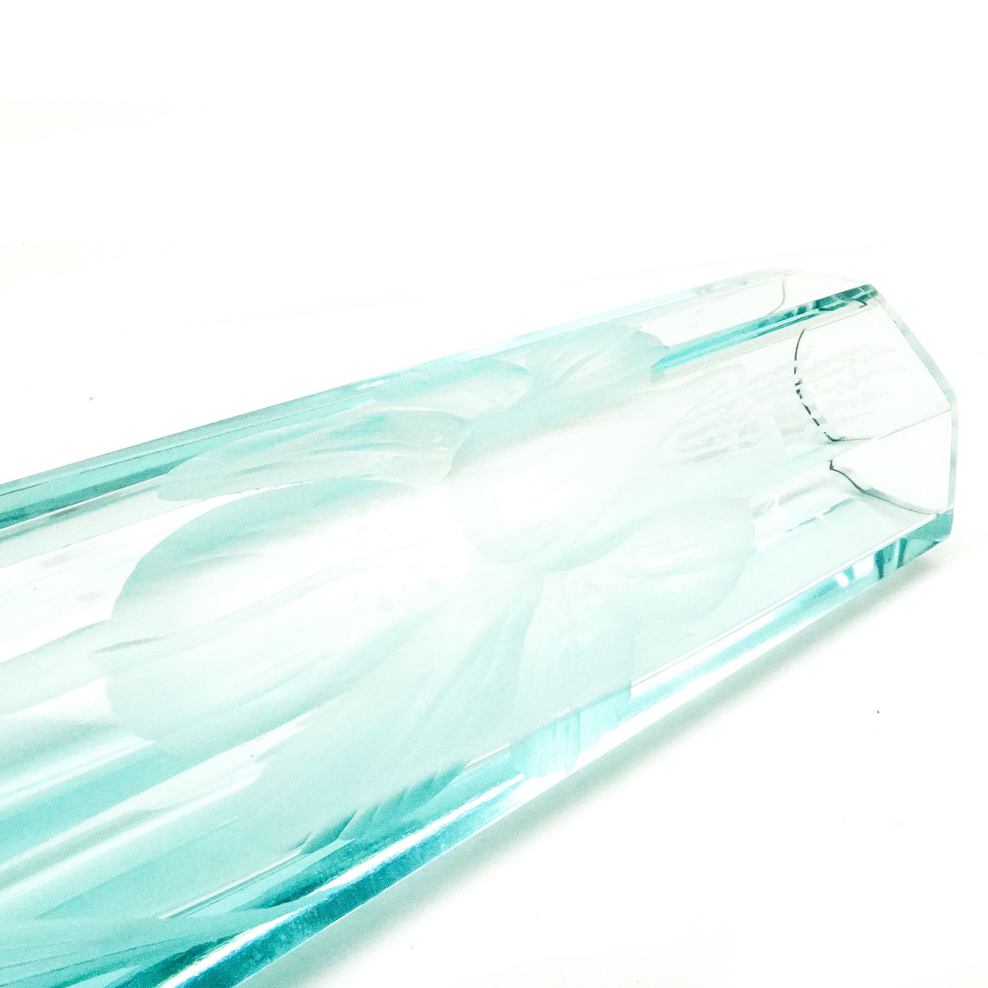 Art Nouveau vase, uranium crystal, Moser, Czech Republic, early 20th c. - 115765