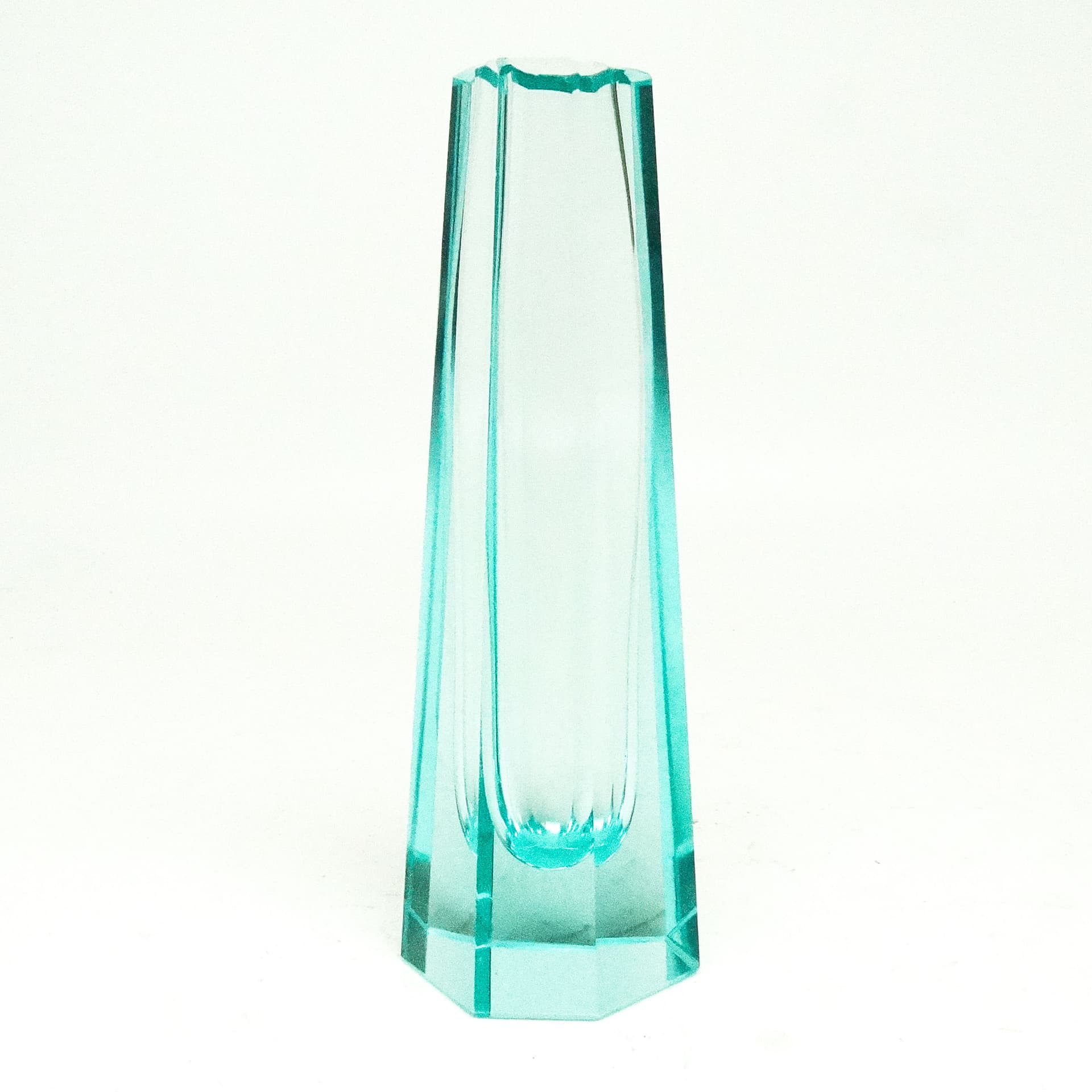 Art Nouveau vase, uranium crystal, Moser, Czech Republic, early 20th c. - 115758