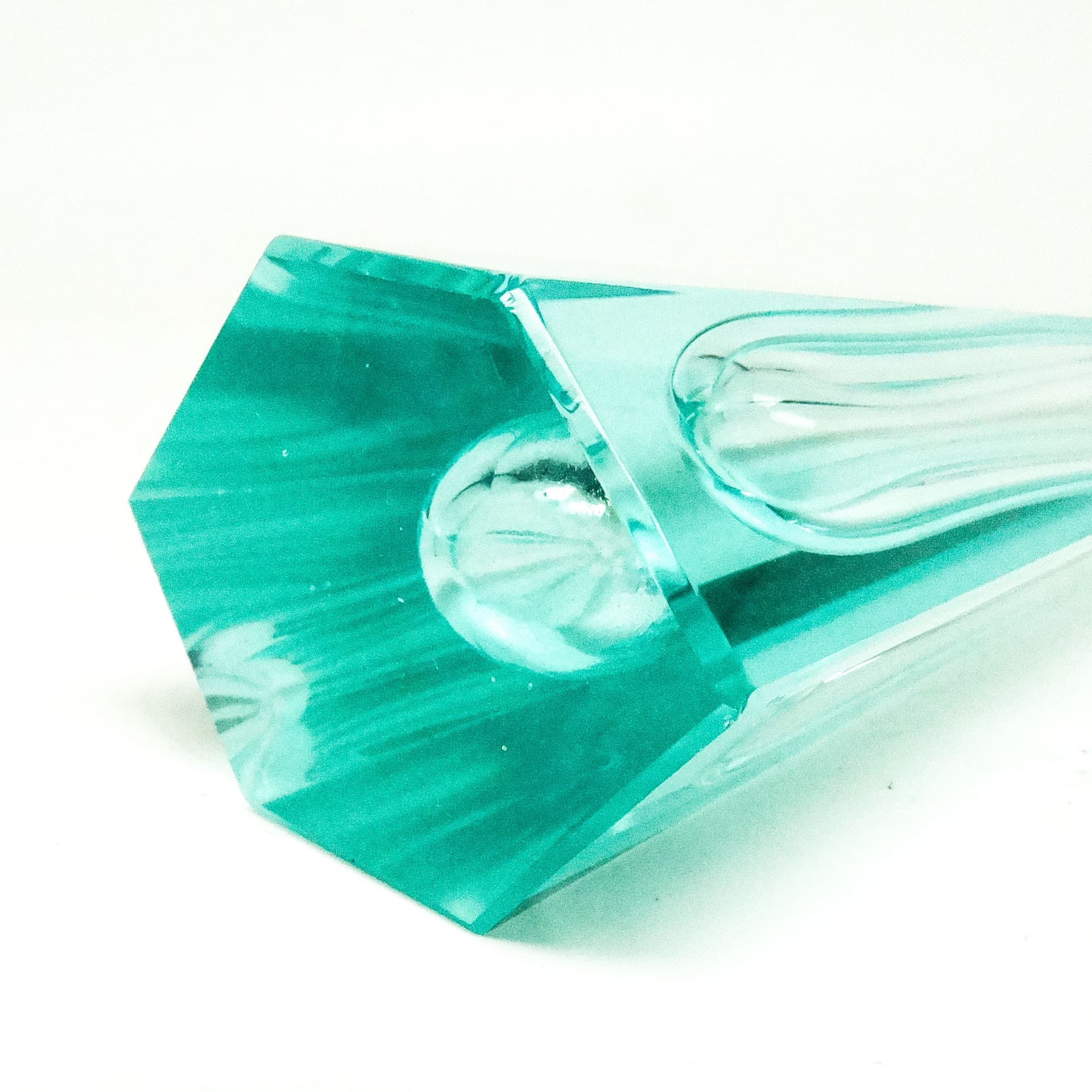 Art Nouveau vase, uranium crystal, Moser, Czech Republic, early 20th c. - 115760