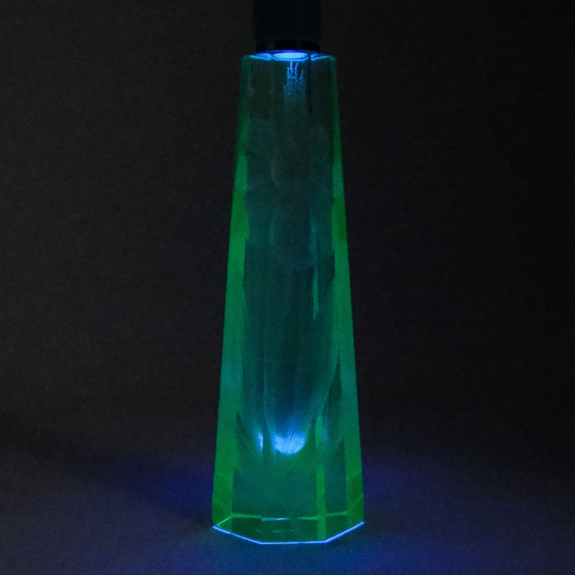 Art Nouveau vase, uranium crystal, Moser, Czech Republic, early 20th c. - 115757