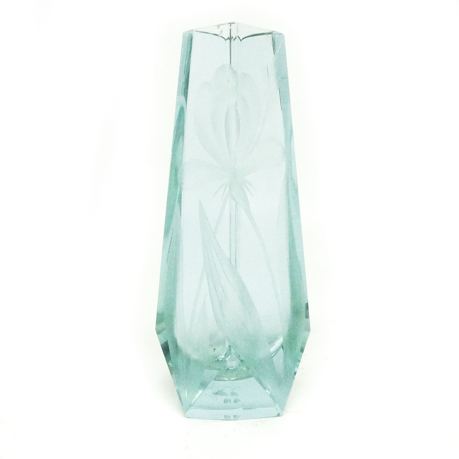 Wazon Art Nouveau, szkło kryształowe aleksandrytowe, Moser, Czechy, początek XX w. - 115781