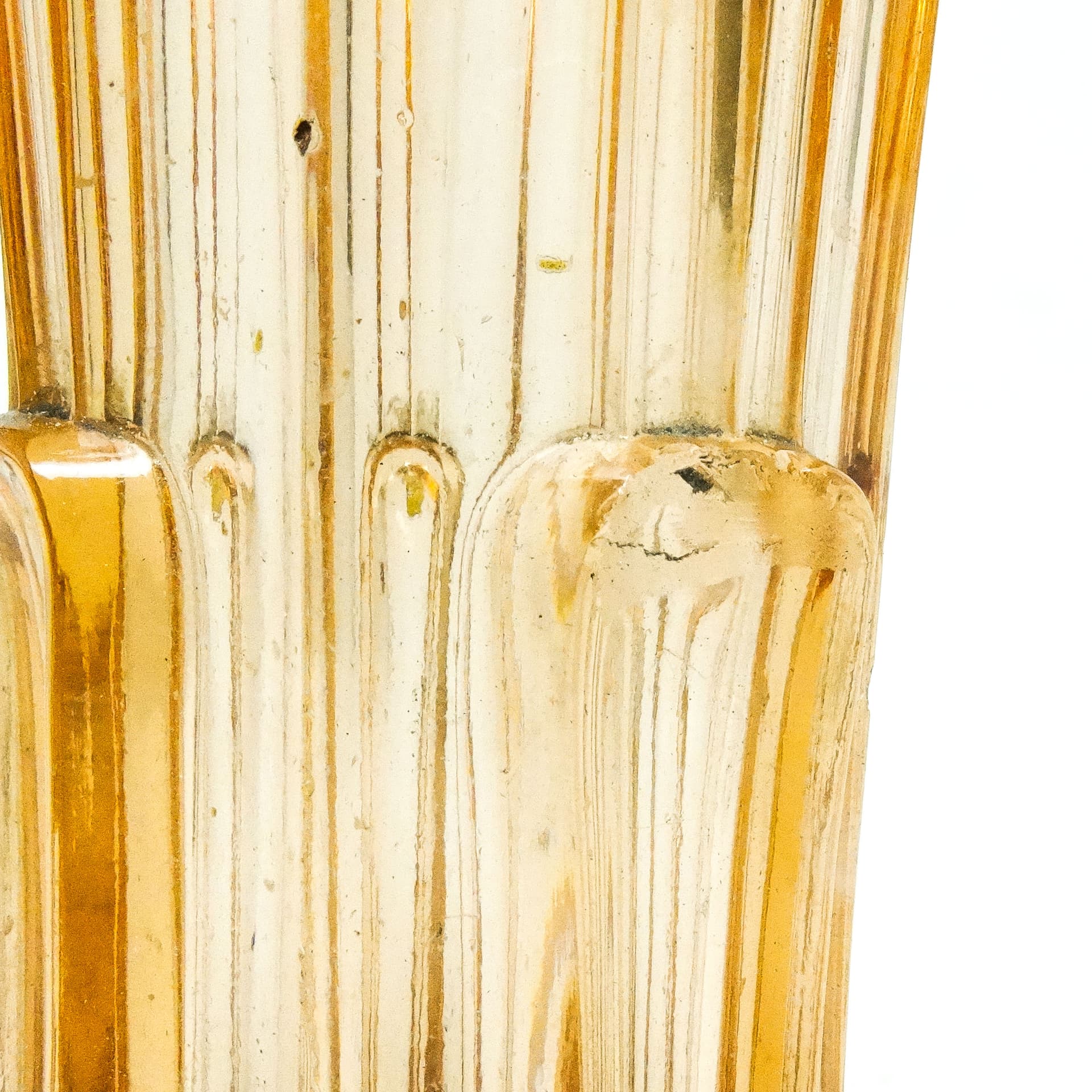 Wazon Art déco, szkło rozalinowe prasowane, Polska, lata 50. - 115815