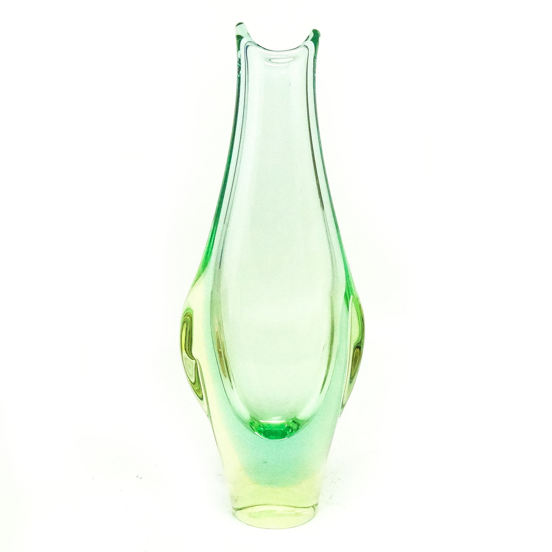 Wazon mid-century modern, szkło, Huta Zelezny Brod, Czechosłowacja, lata 50. - 115869