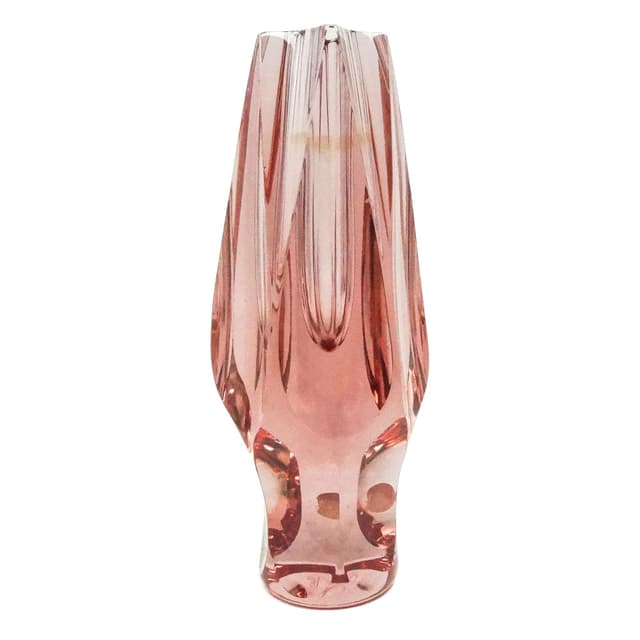 Art Deco vase, crystal, Moser, Czechoslovakia, 1930s. - DIMENSION