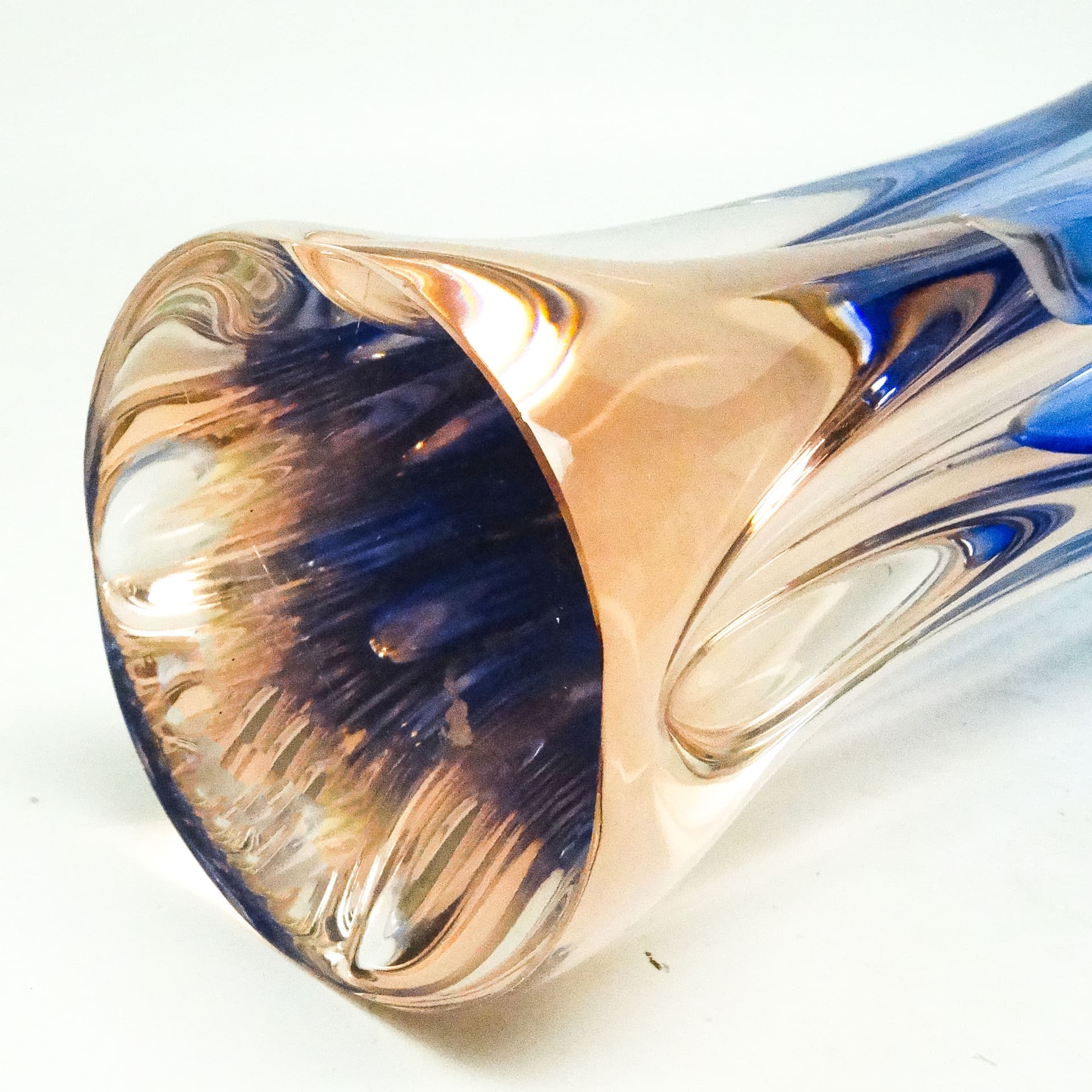 Wazon, mid-century modern, szkło, proj. J. Hospodka, Czechosłowacja, lata 60. - 115908