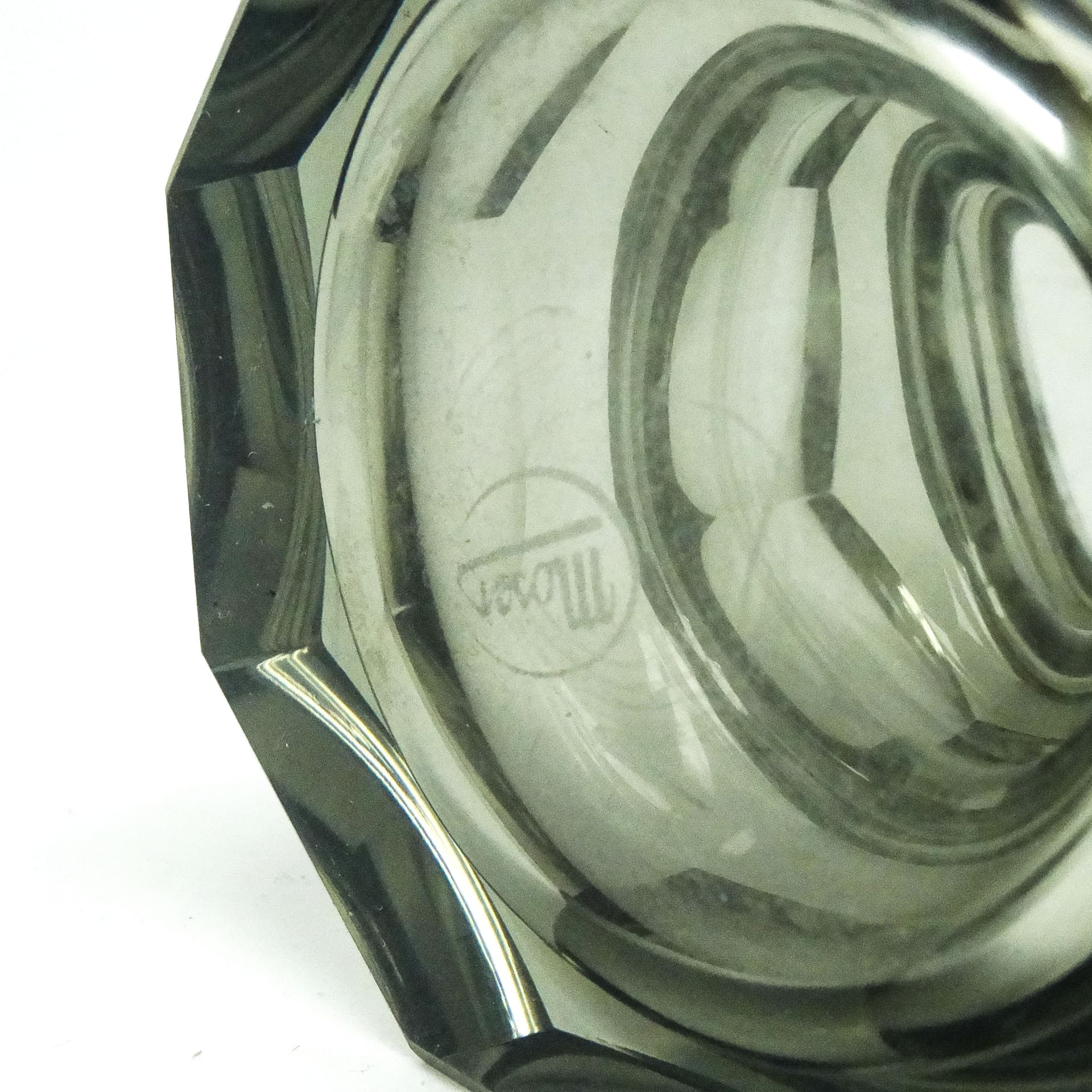 Wazon Art Deco, kryształ, proj. J. Hoffmann, Bohemia, Czechy, lata 30. - 115925