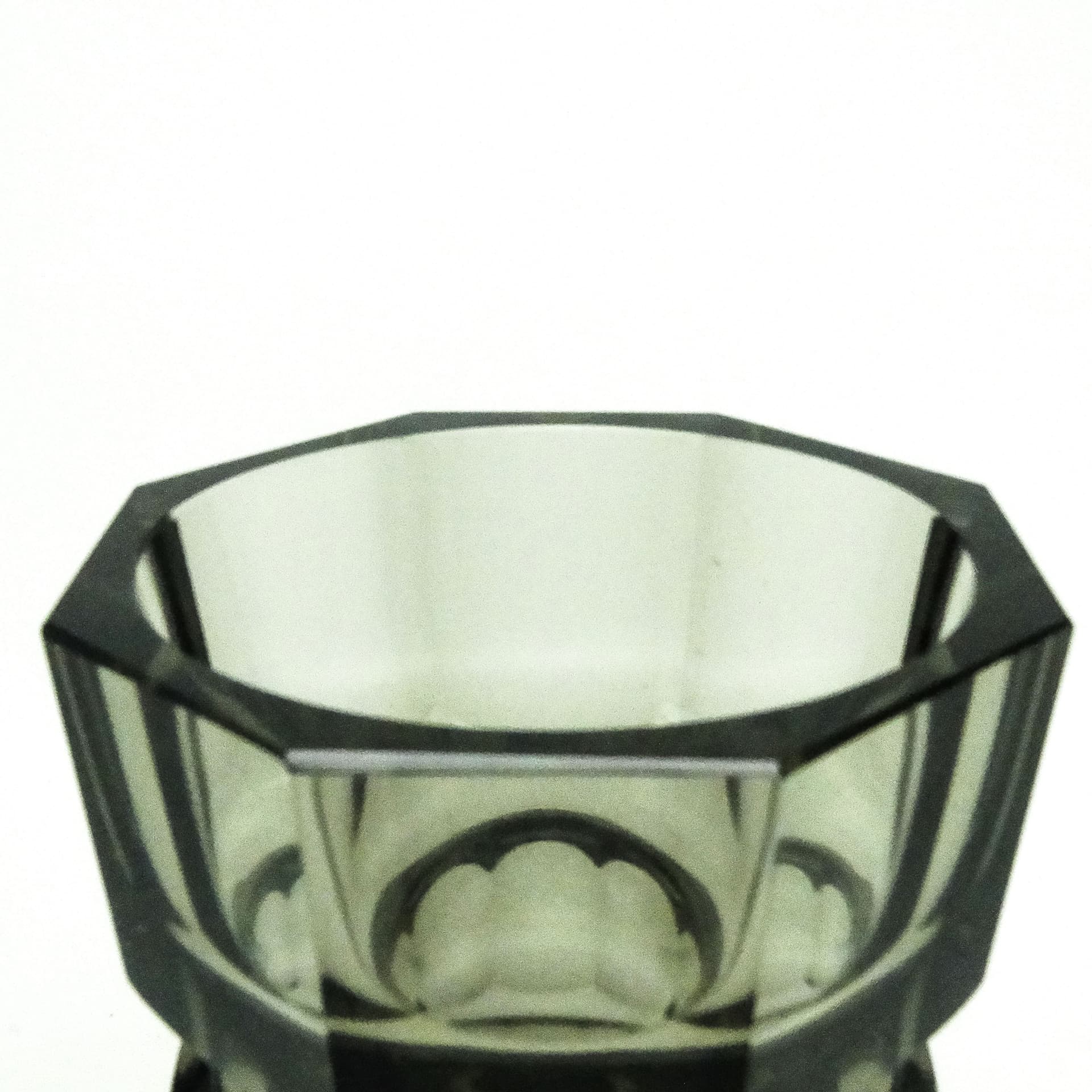 Wazon Art Deco, kryształ, proj. J. Hoffmann, Bohemia, Czechy, lata 30. - 115921