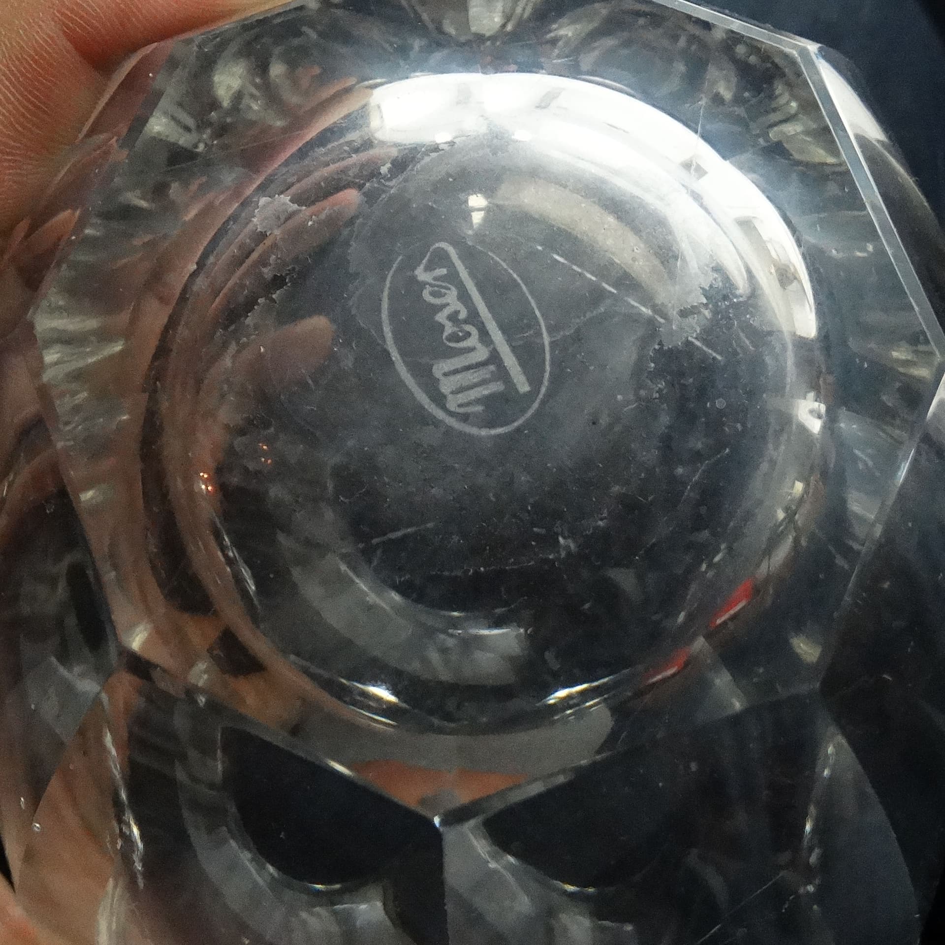 Wazon Art Deco, kryształ, Moser, Czechosłowacja, lata 30. - 115951