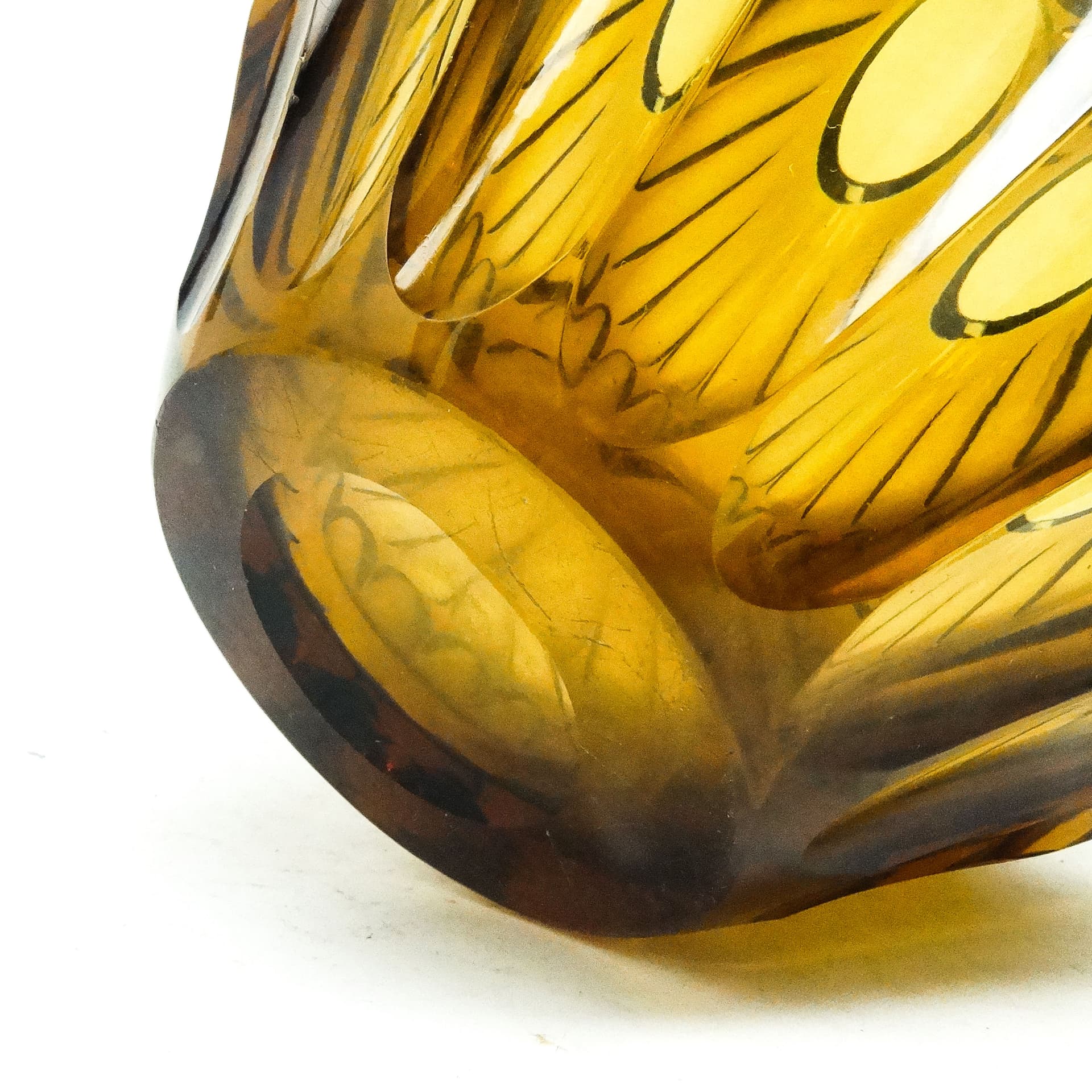 Wazon Art Deco, kryształ, Moser, Czechosłowacja, lata 30. - 115964