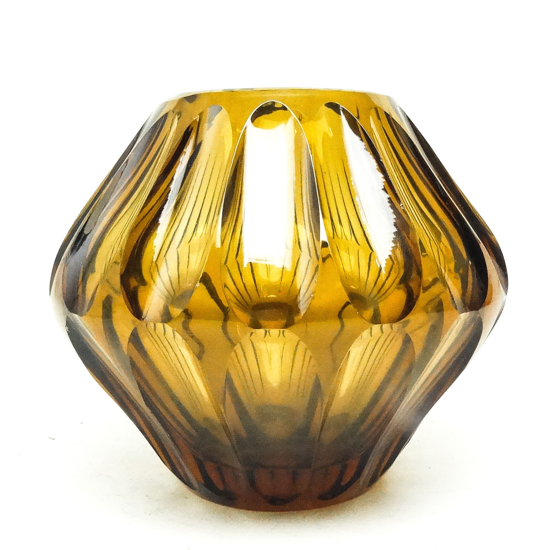 Wazon Art Deco, kryształ, Moser, Czechosłowacja, lata 30. - 115958