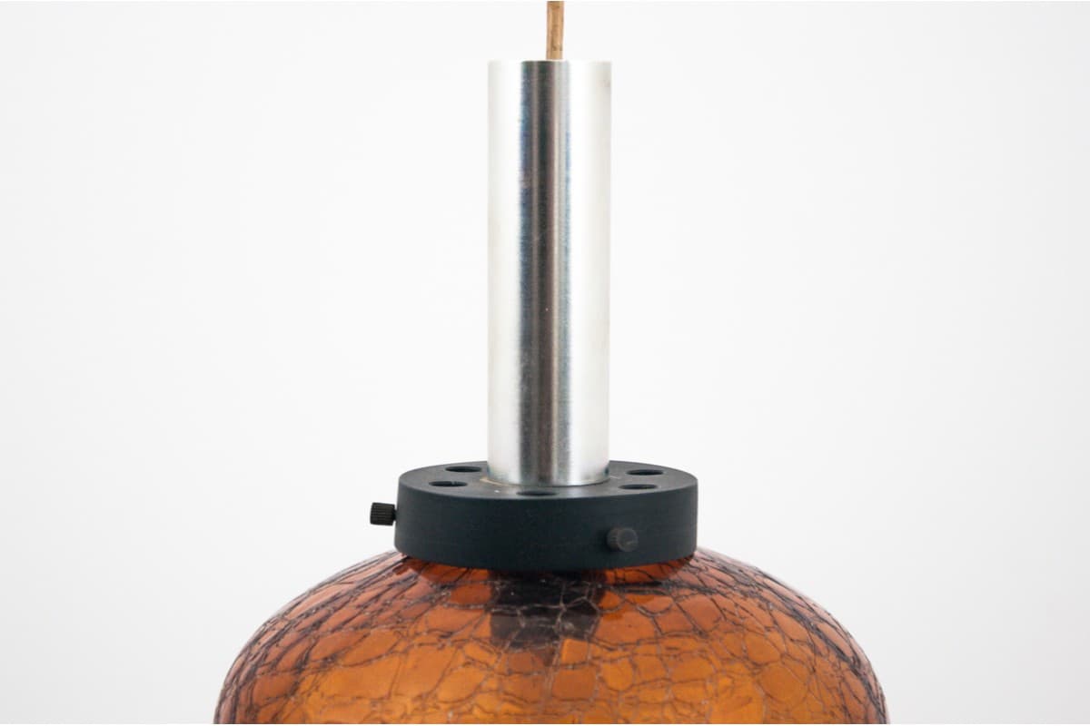 Amber Pendant Lamp, Poland, 1960s - 78394