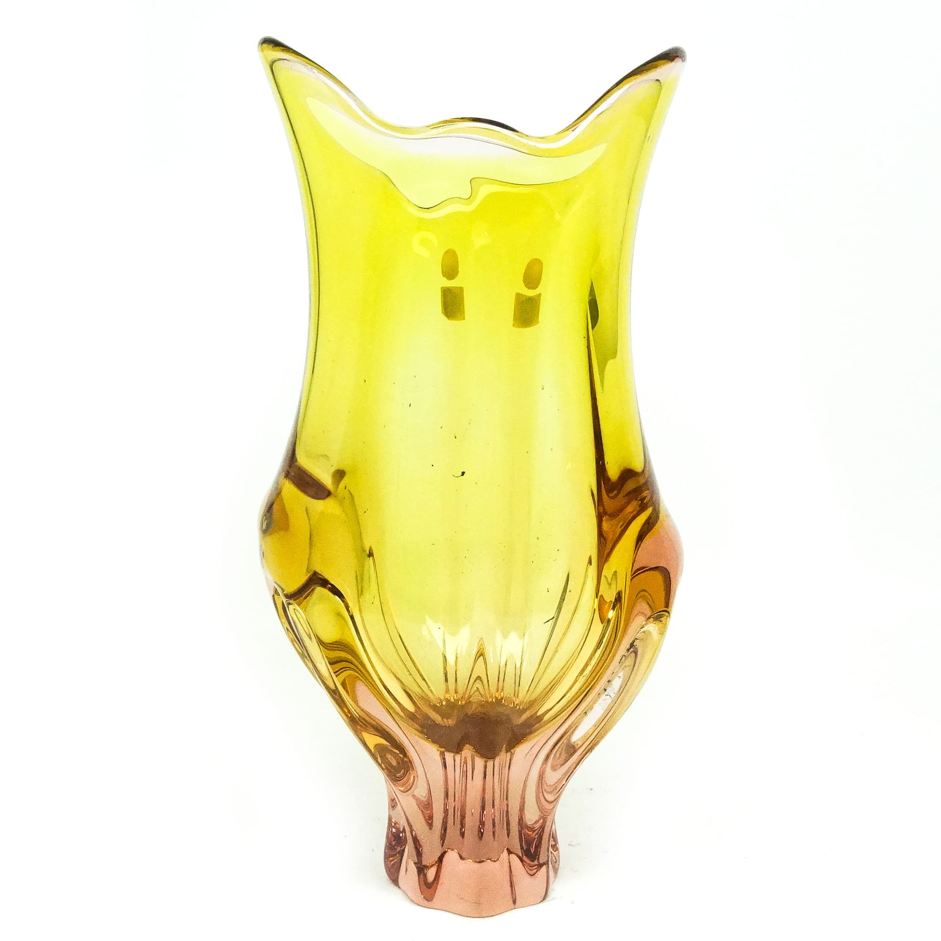 Wazon mid-century modern, szkło, proj. J. Hospodka, Czechosłowacja, lata 60. - 115980