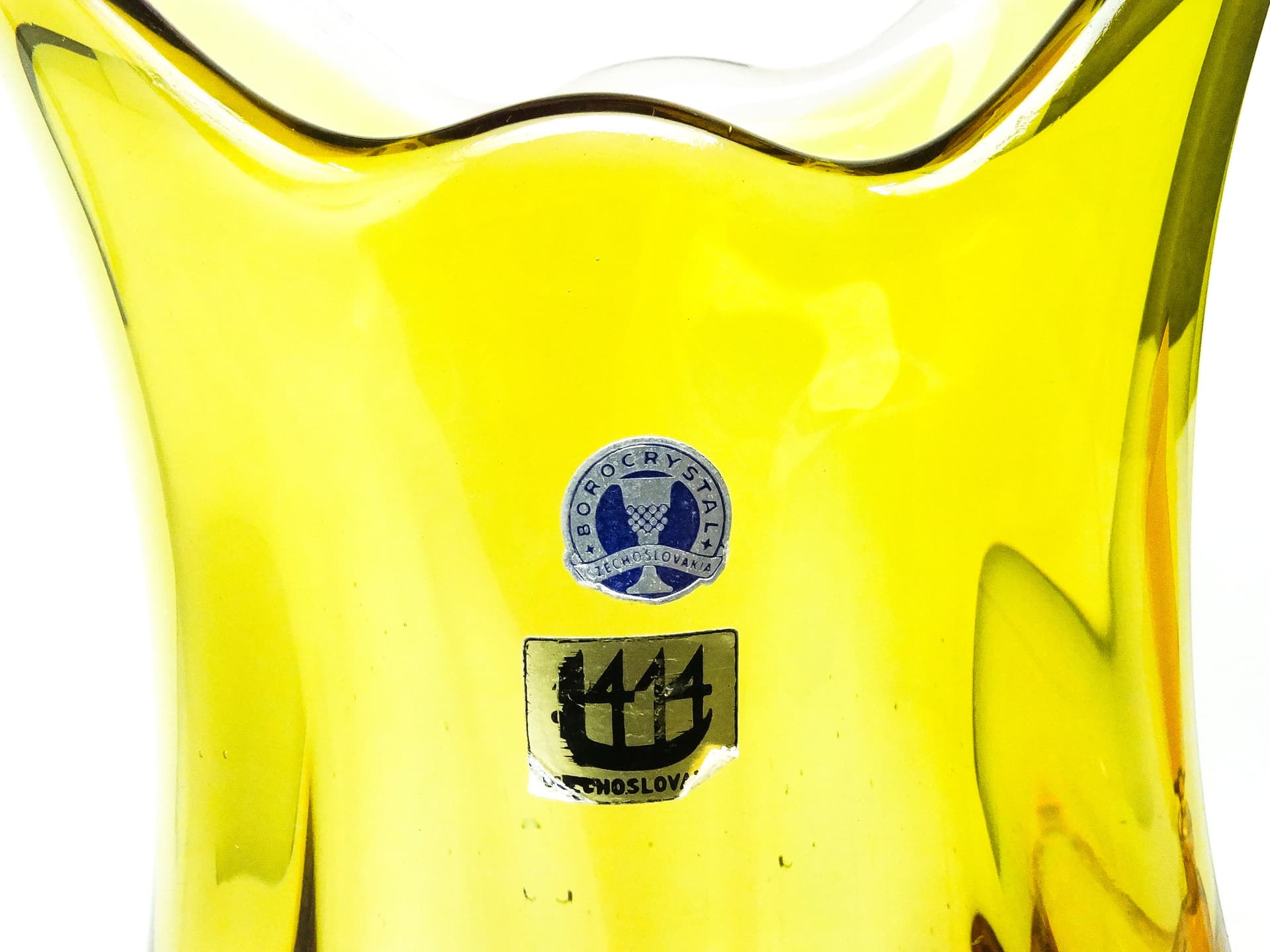 Wazon mid-century modern, szkło, proj. J. Hospodka, Czechosłowacja, lata 60. - 115984